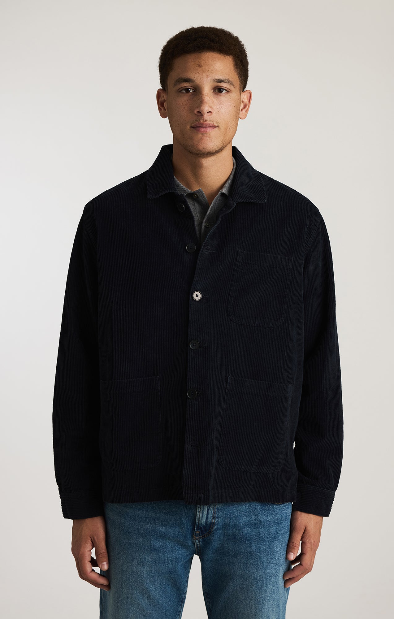 BUTTON-UP OVERSHIRT IN NAVY - Mavi Jeans