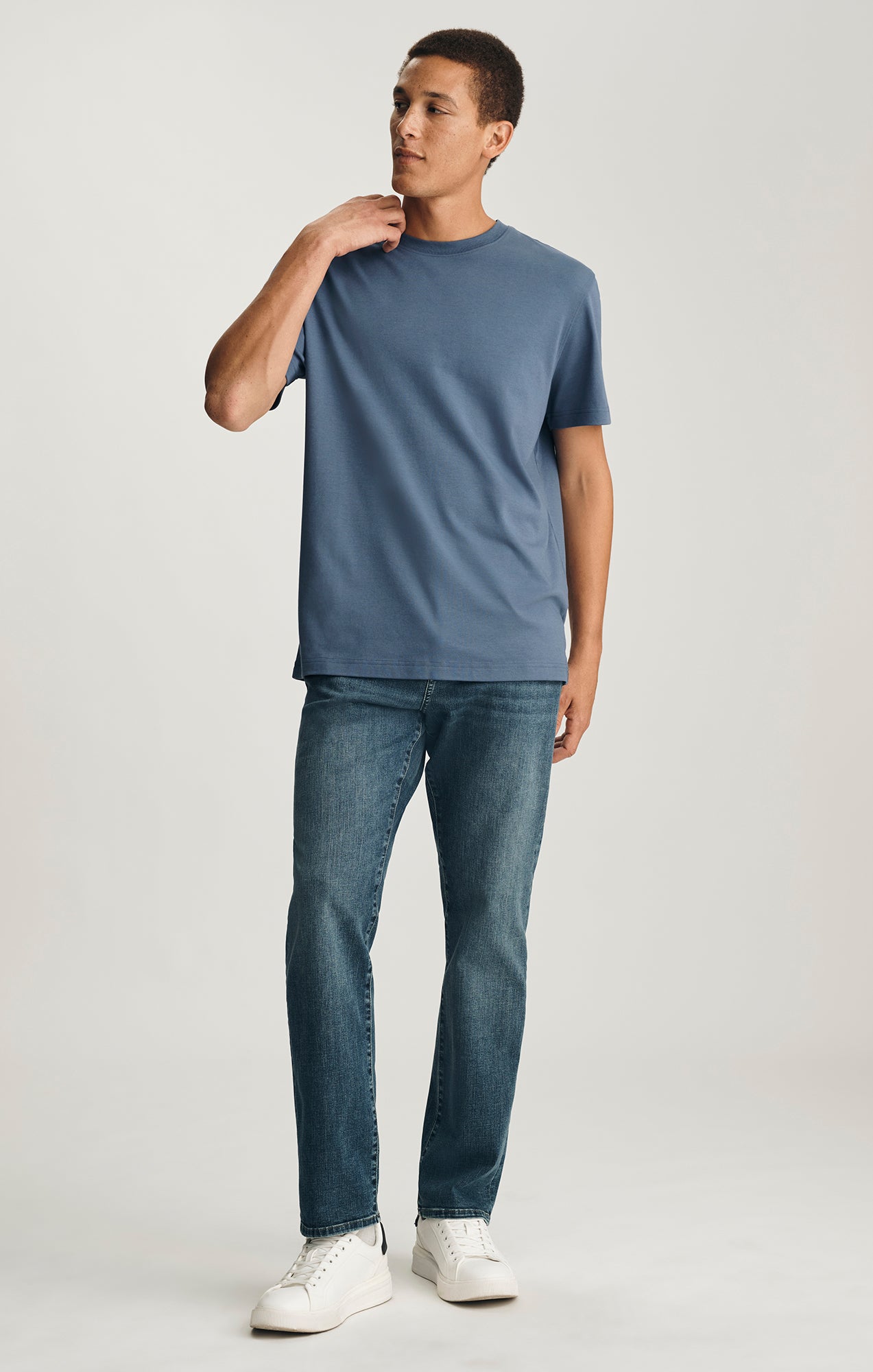Mavi Men's Basic Short Sleeve T-Shirt In Vintage Indigo – Mavi Canada