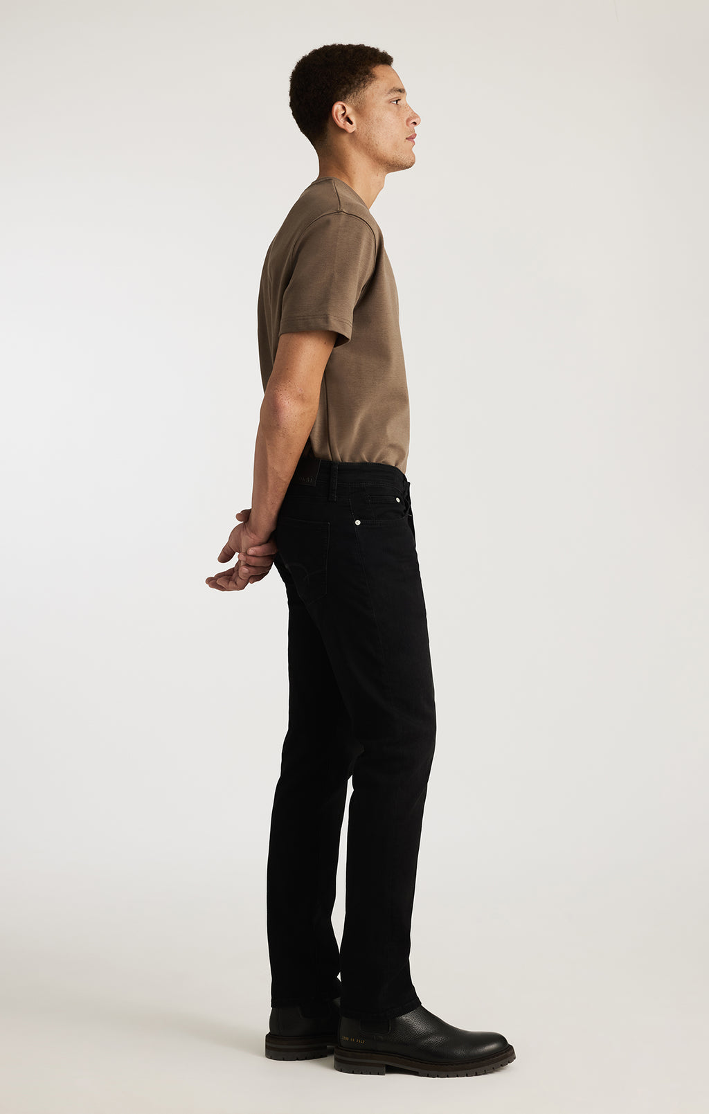 MARCUS SLIM STRAIGHT LEG IN SMOKE BRUSHED FEATHER BLUE