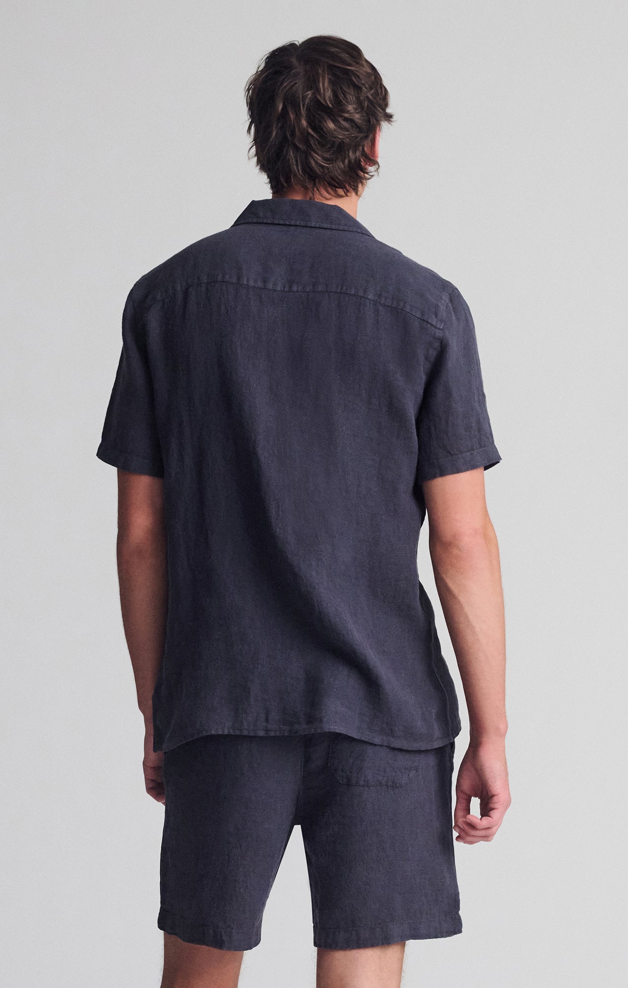 LINEN SHORT SLEEVE SHIRT IN PERISCOPE - Mavi Jeans