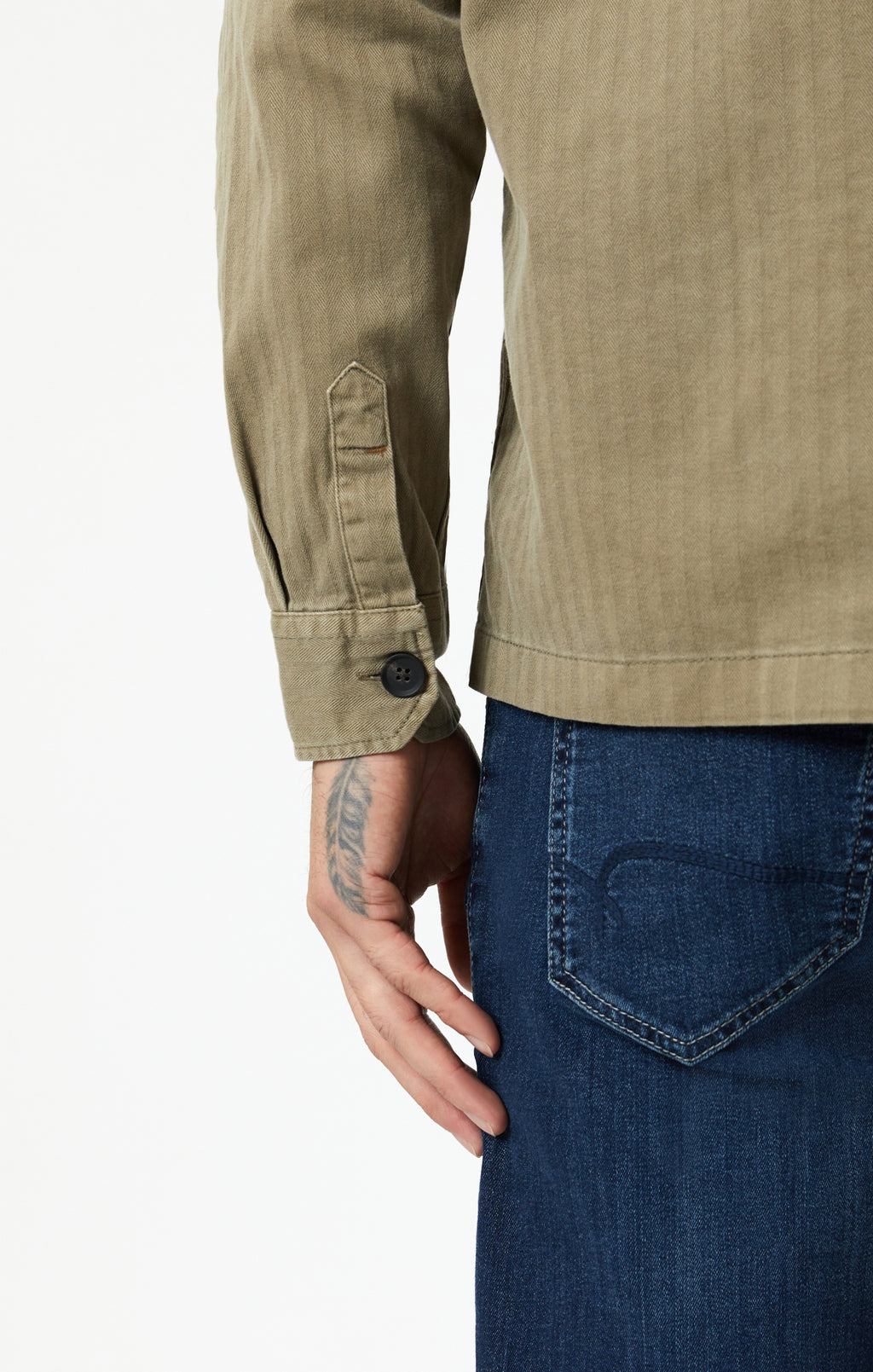 DOUBLE POCKET OVERSHIRT IN MERMAID - Mavi Jeans