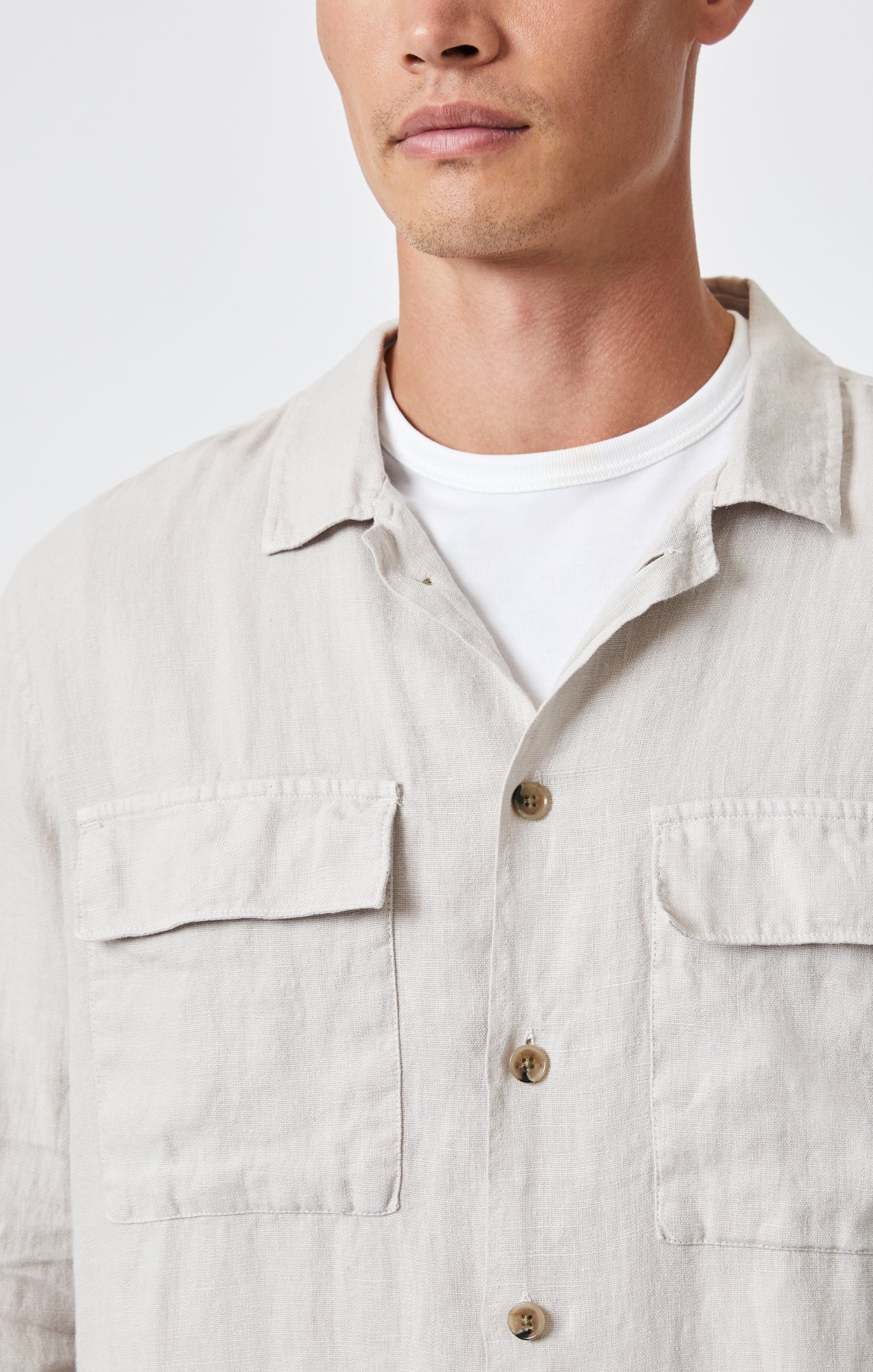 DOUBLE POCKET BUTTON-UP SHIRT IN MOONSTRUCK - Mavi Jeans