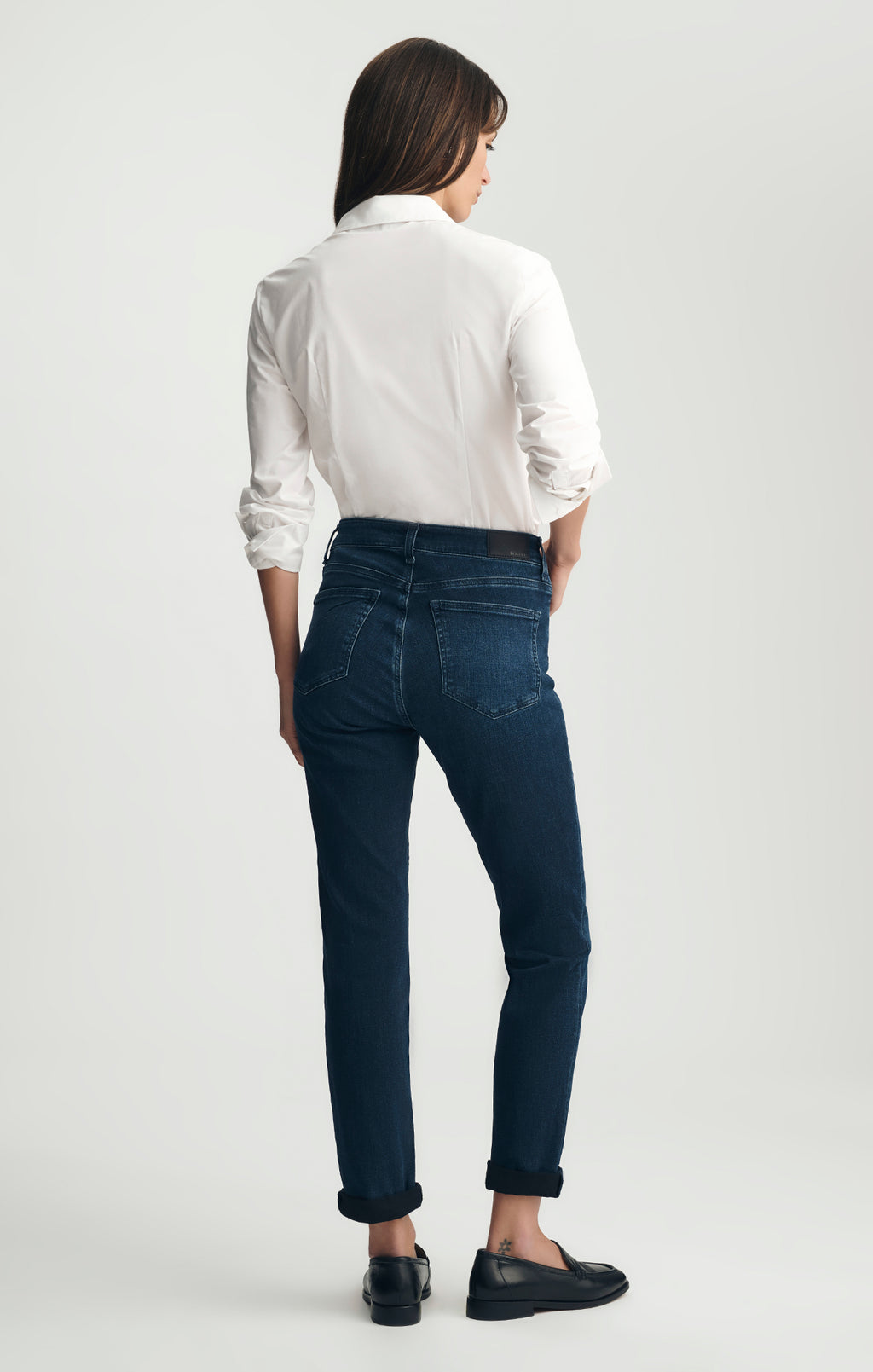 KATHLEEN SLIM BOYFRIEND IN INK BRUSHED FEATHER BLUE - Mavi Jeans