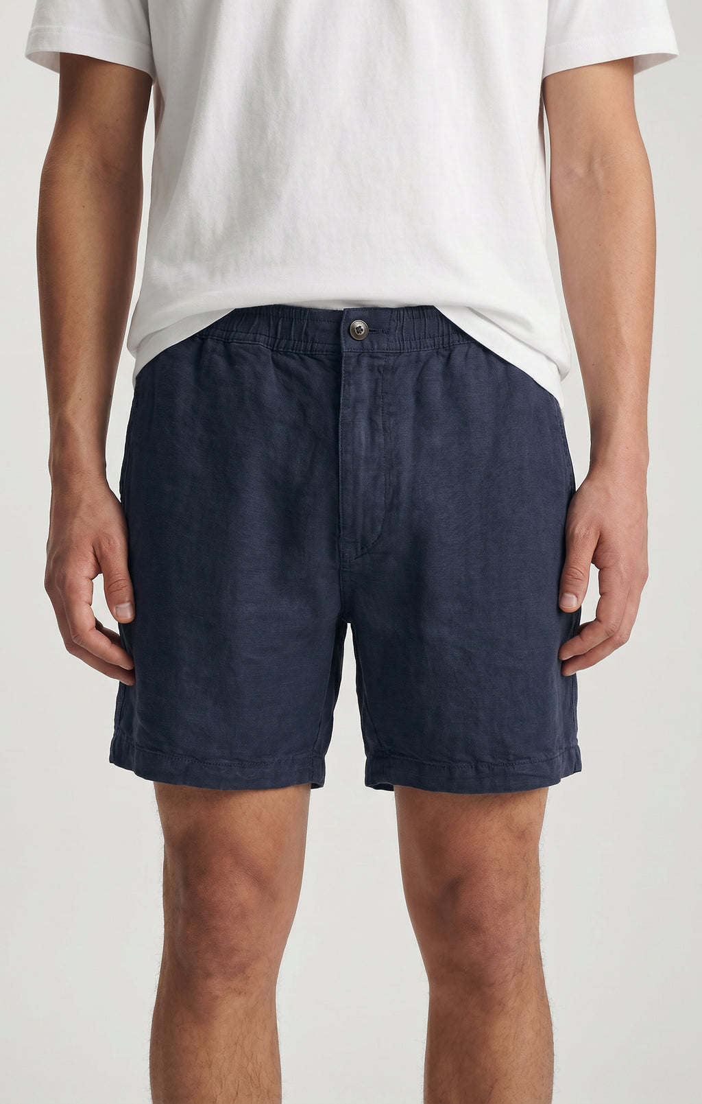 DAXON SHORTS IN NAVY LINEN - Mavi Jeans