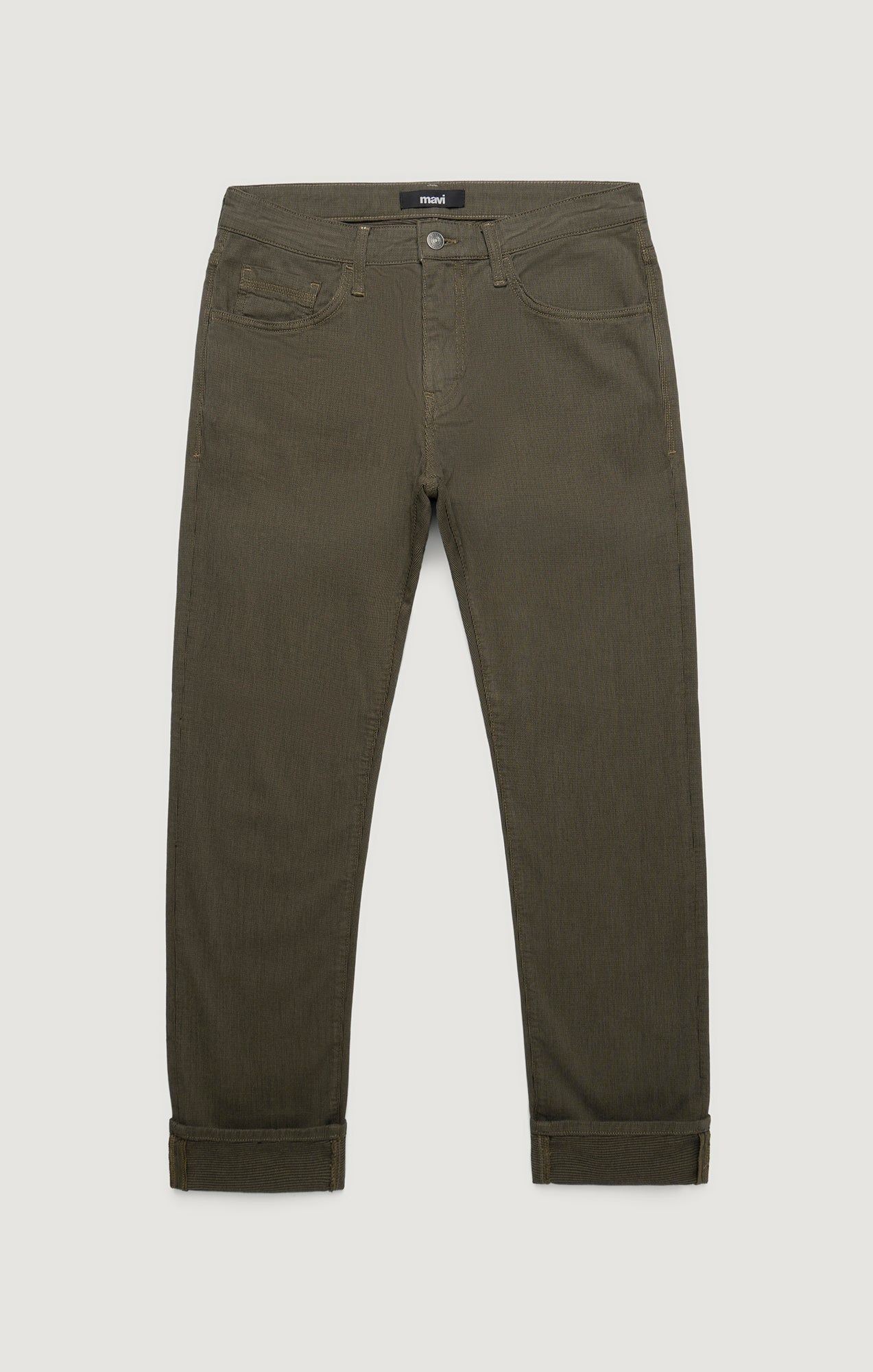 JAKE SLIM LEG IN KHAKI STRIPE - Mavi Jeans