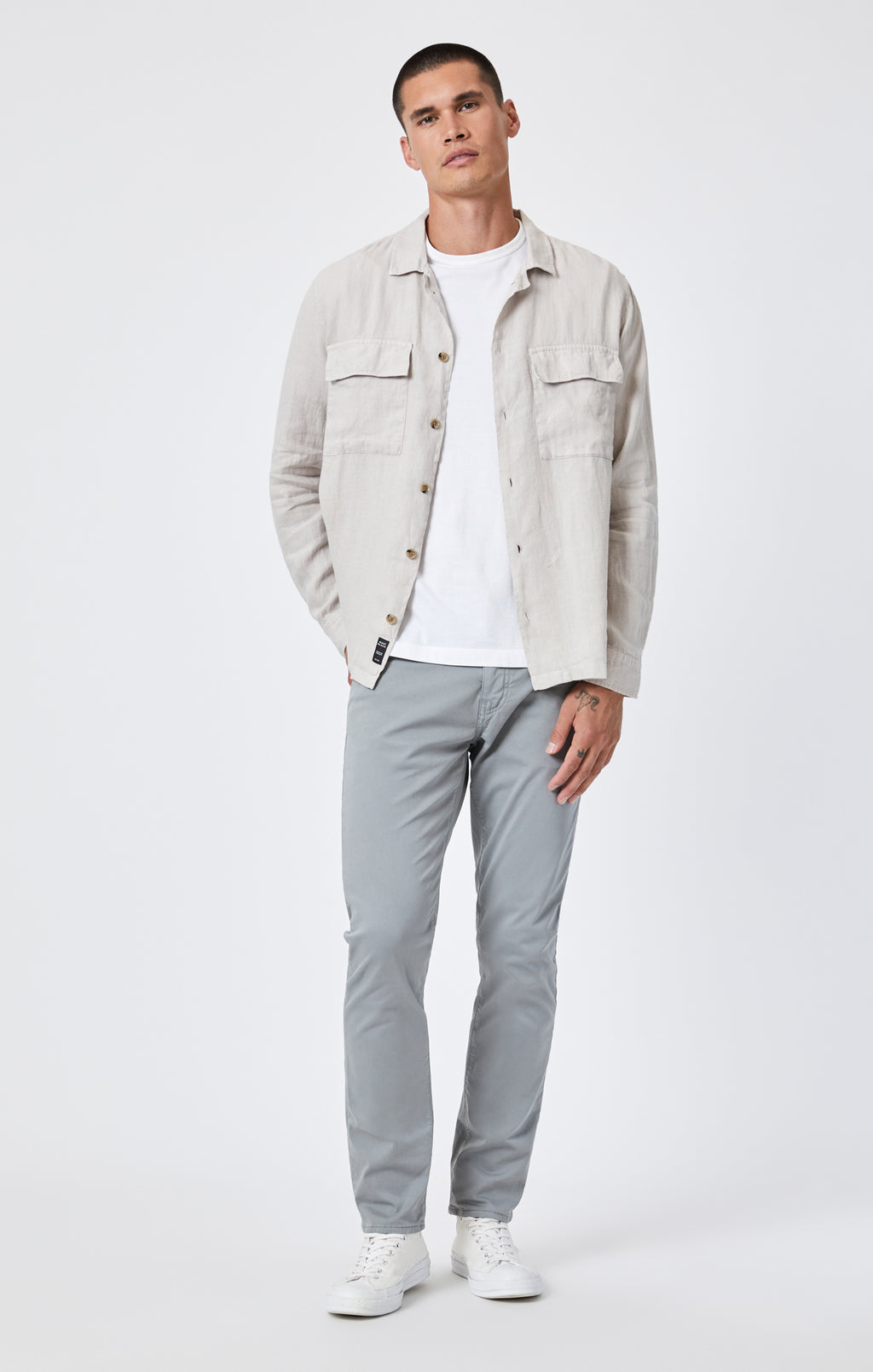 DOUBLE POCKET BUTTON-UP SHIRT IN MOONSTRUCK - Mavi Jeans