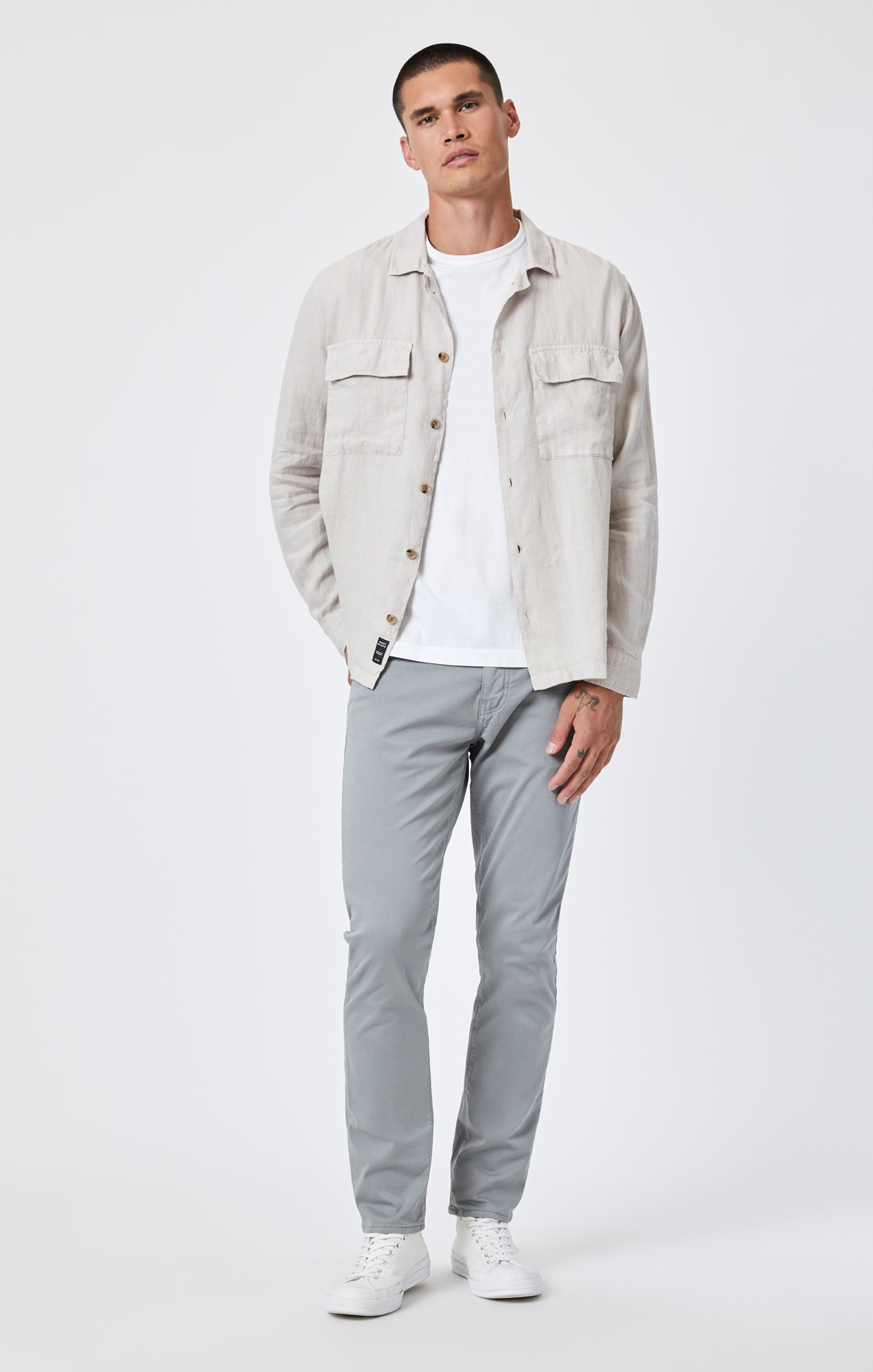 DOUBLE POCKET BUTTON-UP SHIRT IN MOONSTRUCK - Mavi Jeans