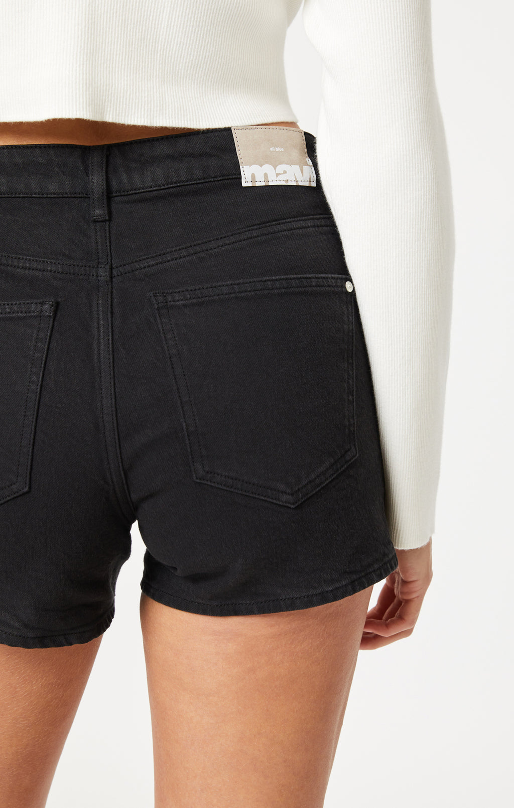 VELLA SHORTS IN BLACK DENIM - Mavi Jeans