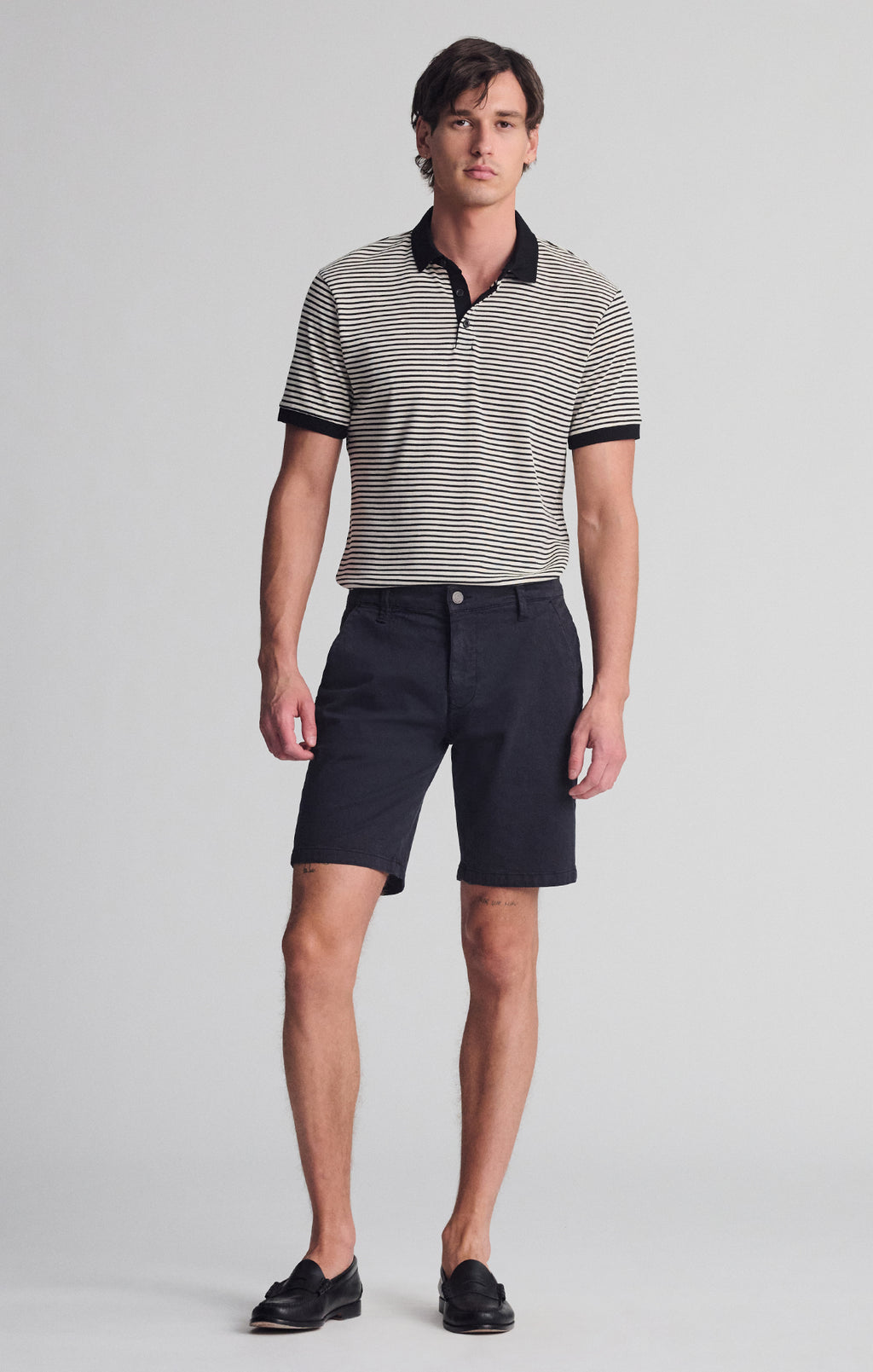 JACOB CROP SHORTS IN DARK NAVY TWILL - Mavi Jeans