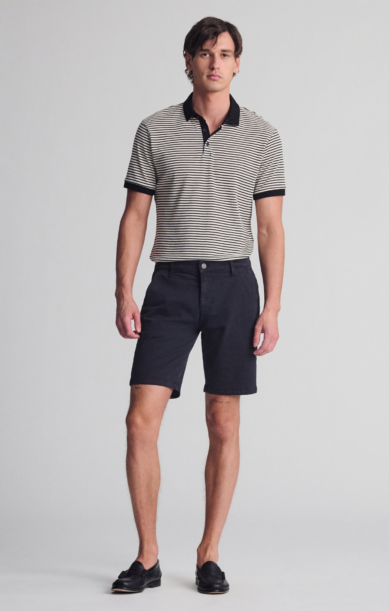 JACOB CROP SHORTS IN DARK NAVY TWILL - Mavi Jeans