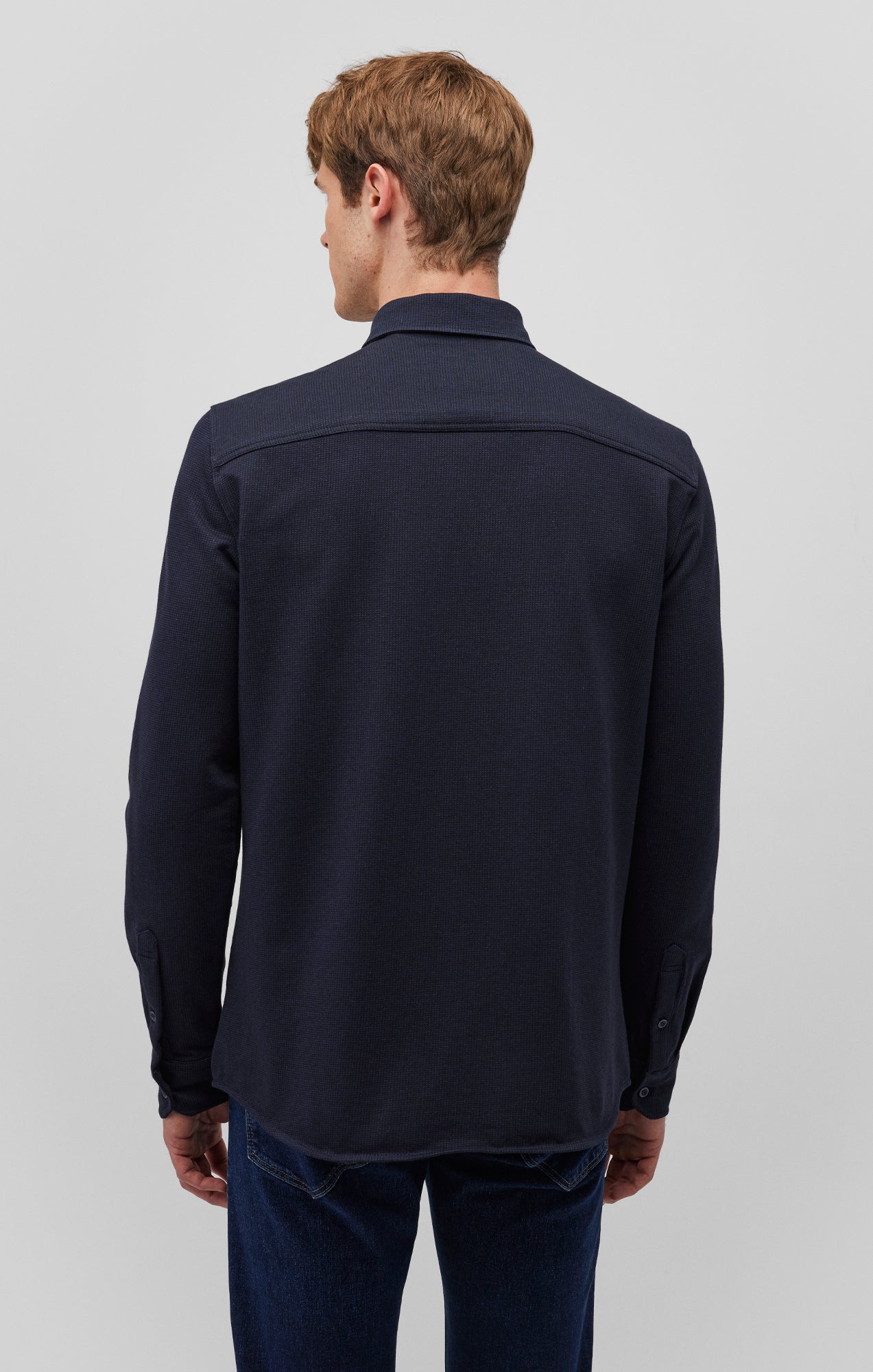 LONG SLEEVE BUTTON-UP SHIRT IN TOTAL ECLIPSE - Mavi Jeans