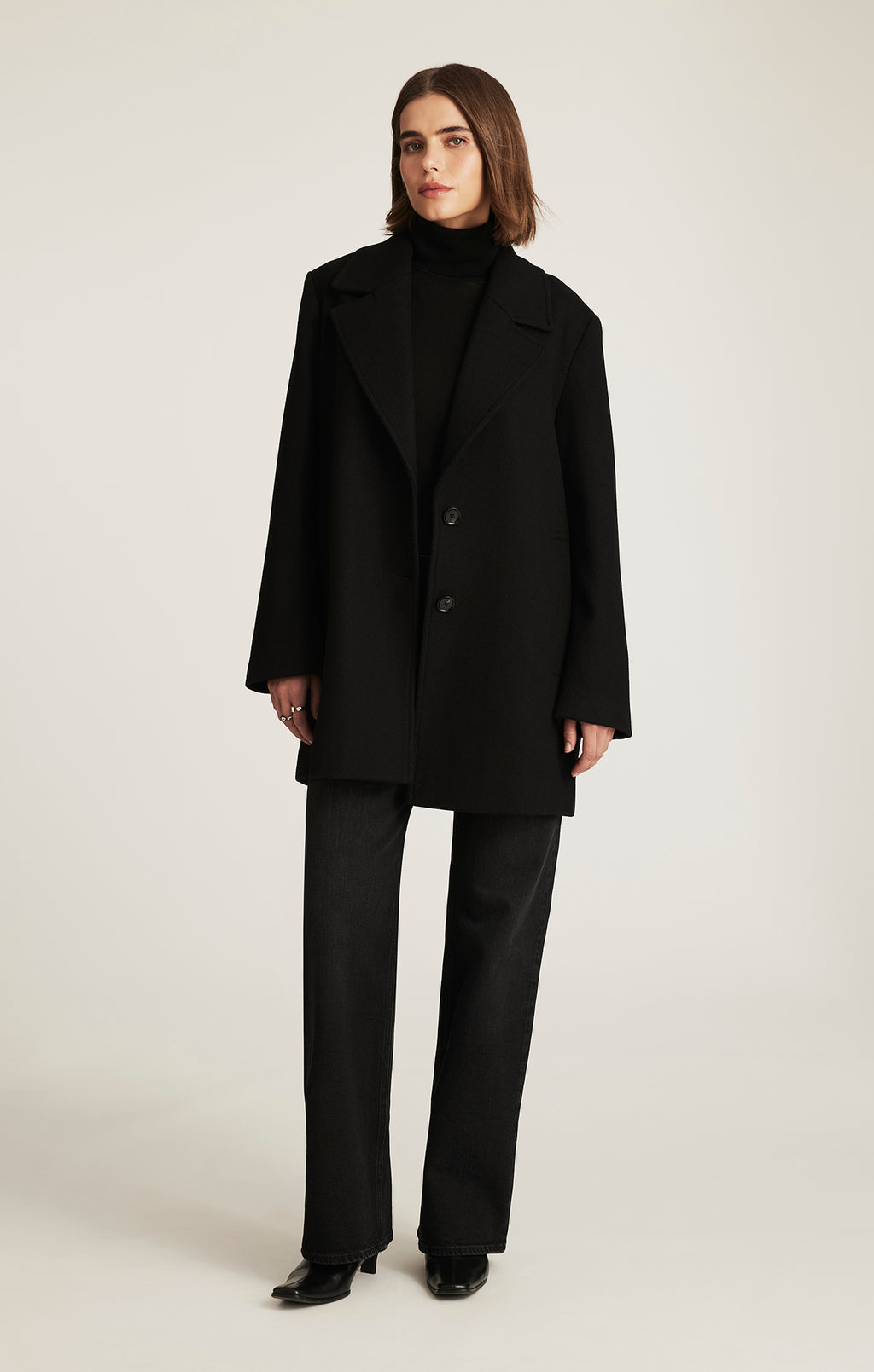 EDITION PEACOAT IN BLACK - Mavi Jeans