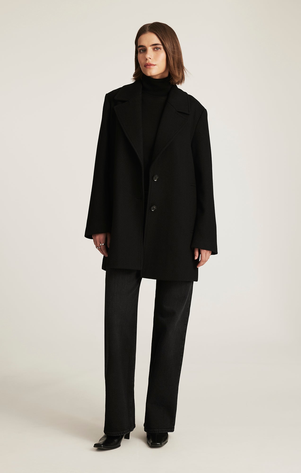 EDITION PEACOAT IN BLACK - Mavi Jeans