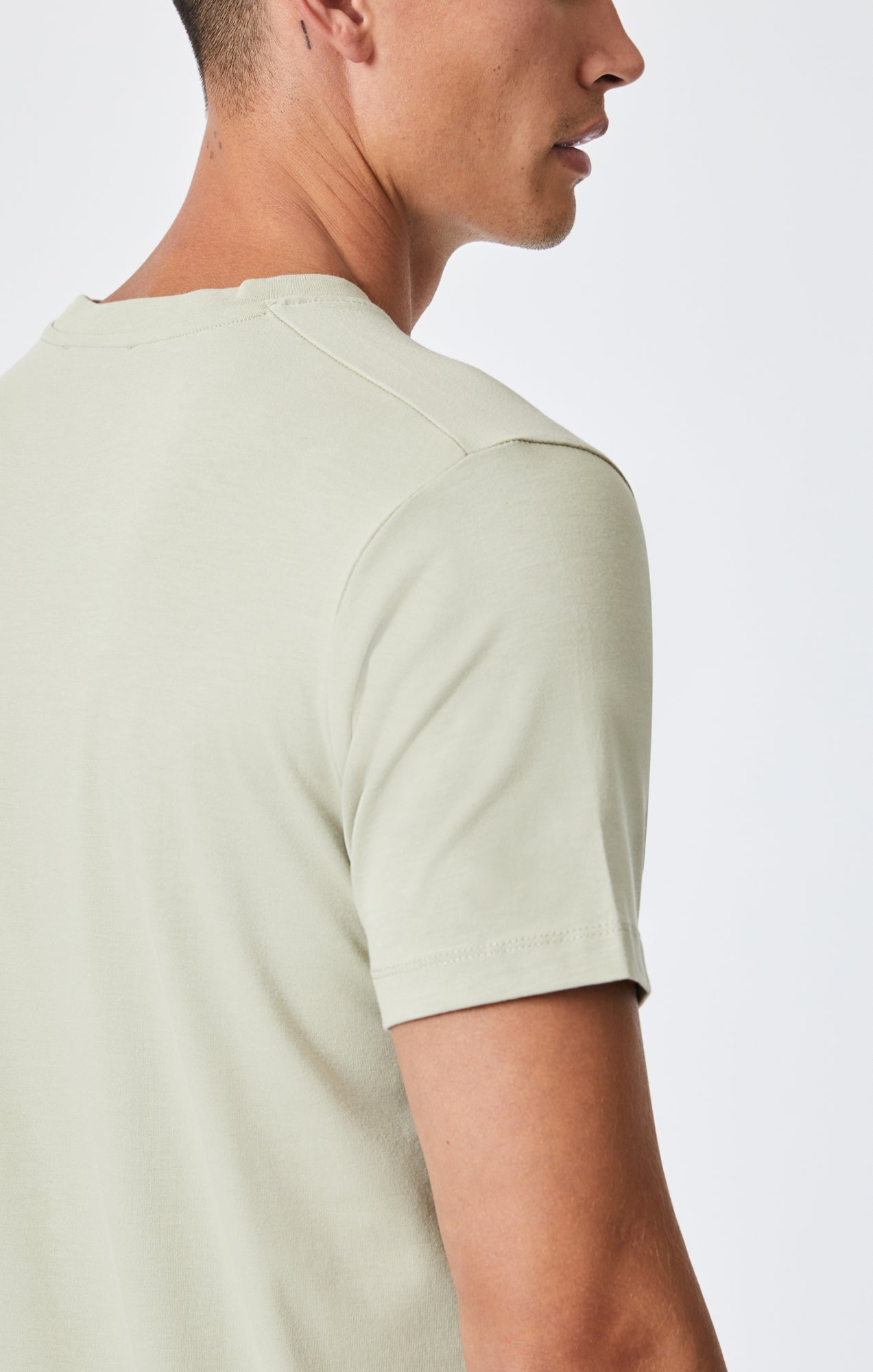 CREW NECK T-SHIRT IN TEA NATURAL DYE - Mavi Jeans
