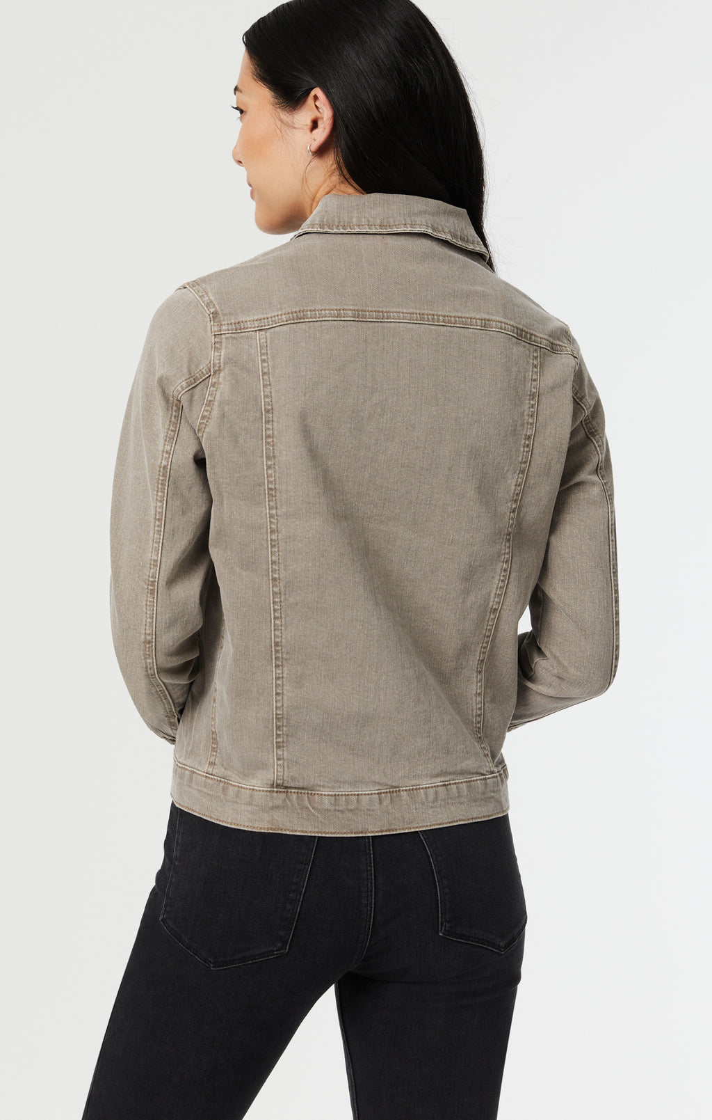 KATY JACKET IN BROWN NATURAL DYE - Mavi Jeans