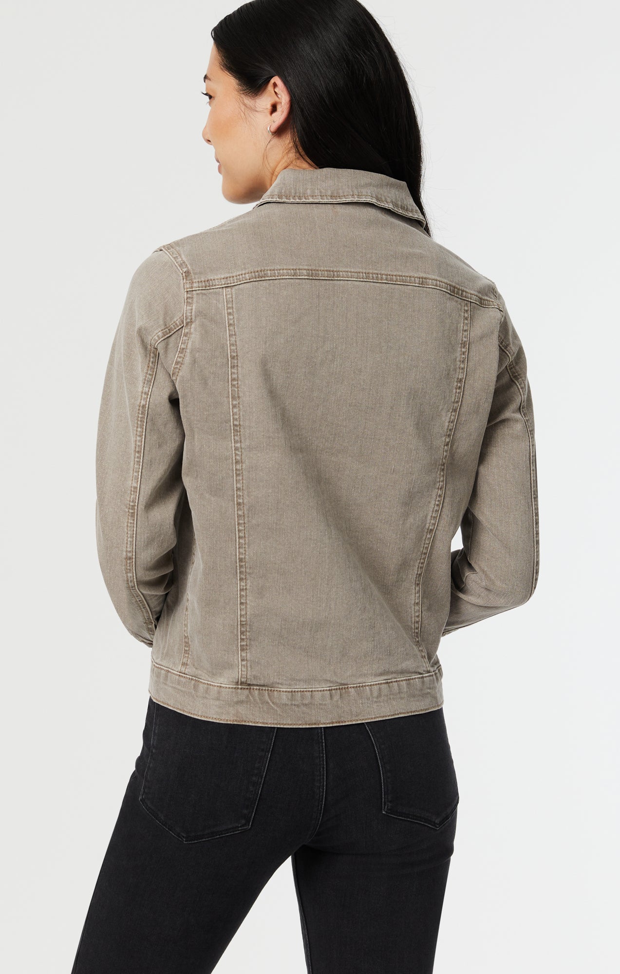 KATY JACKET IN BROWN NATURAL DYE - Mavi Jeans