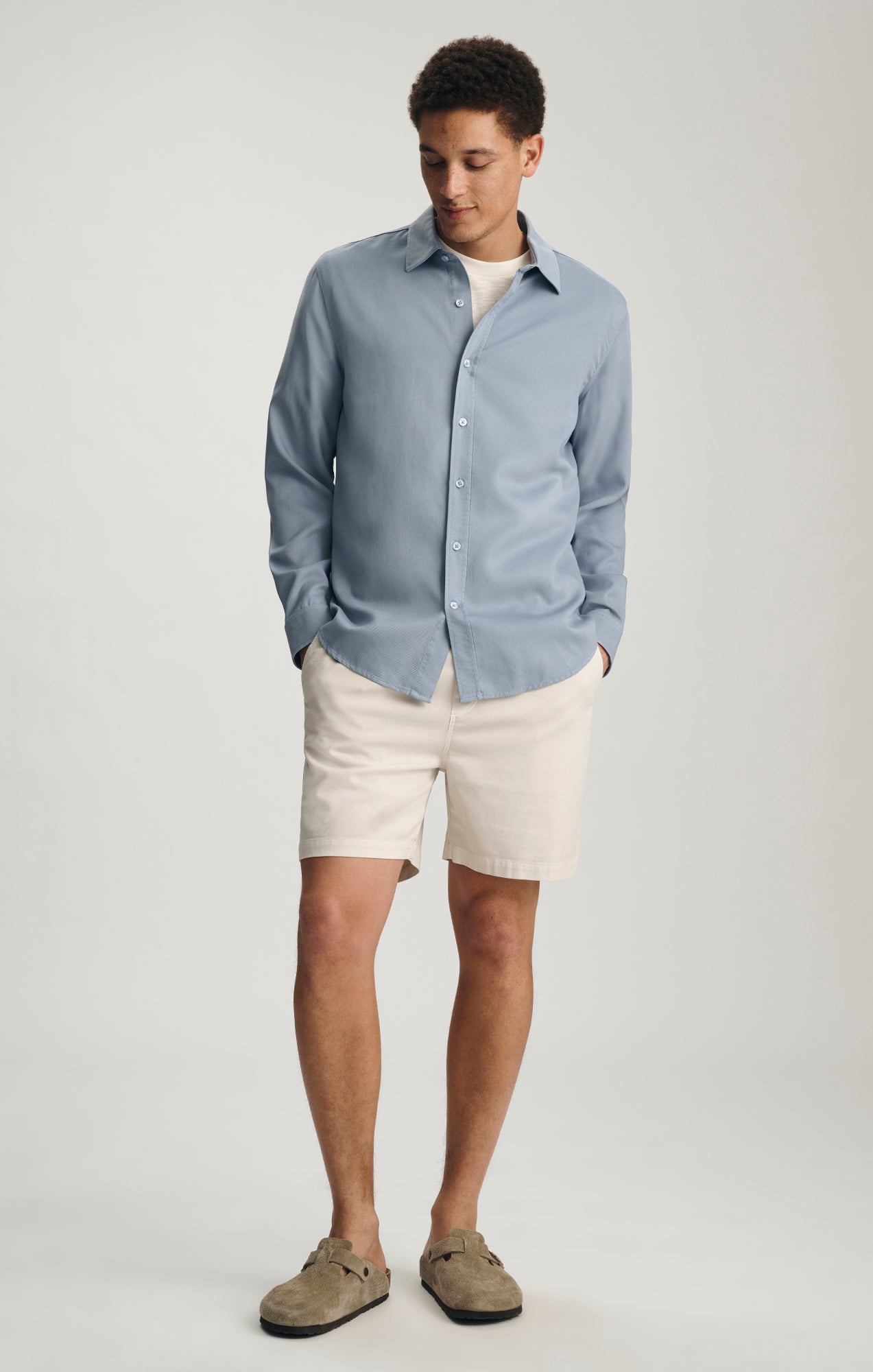 TENCEL™ BUTTON-UP SHIRT IN KENTUCKY BLUE - Mavi Jeans