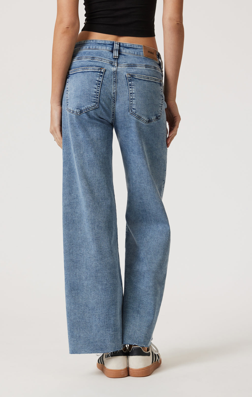 PALOMA WIDE LEG IN LIGHT BRUSHED TRIBECA - Mavi Jeans