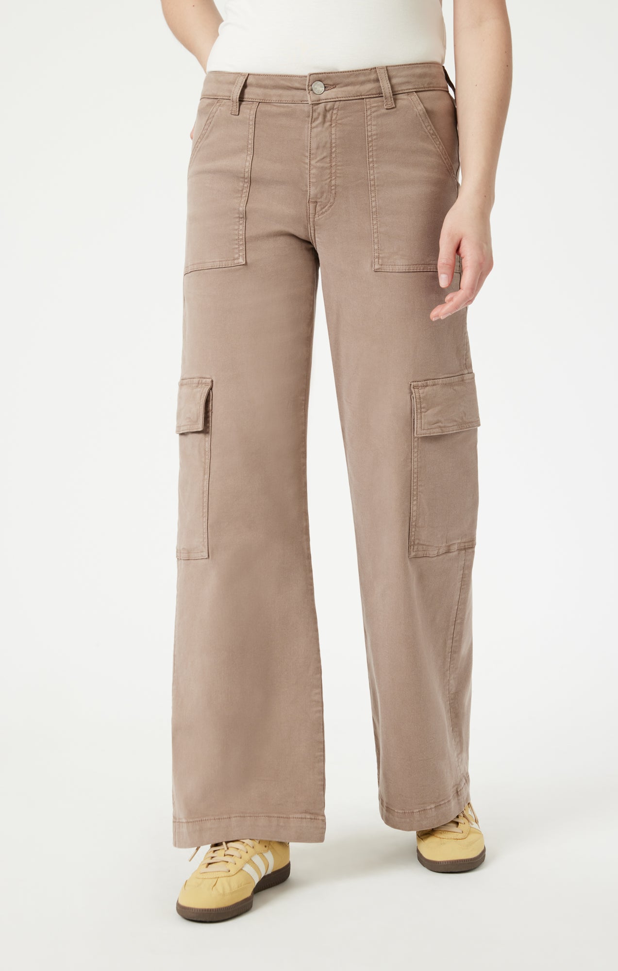 ALVA STRAIGHT CARGO IN CAPPUCCINO LUXE TWILL - Mavi Jeans