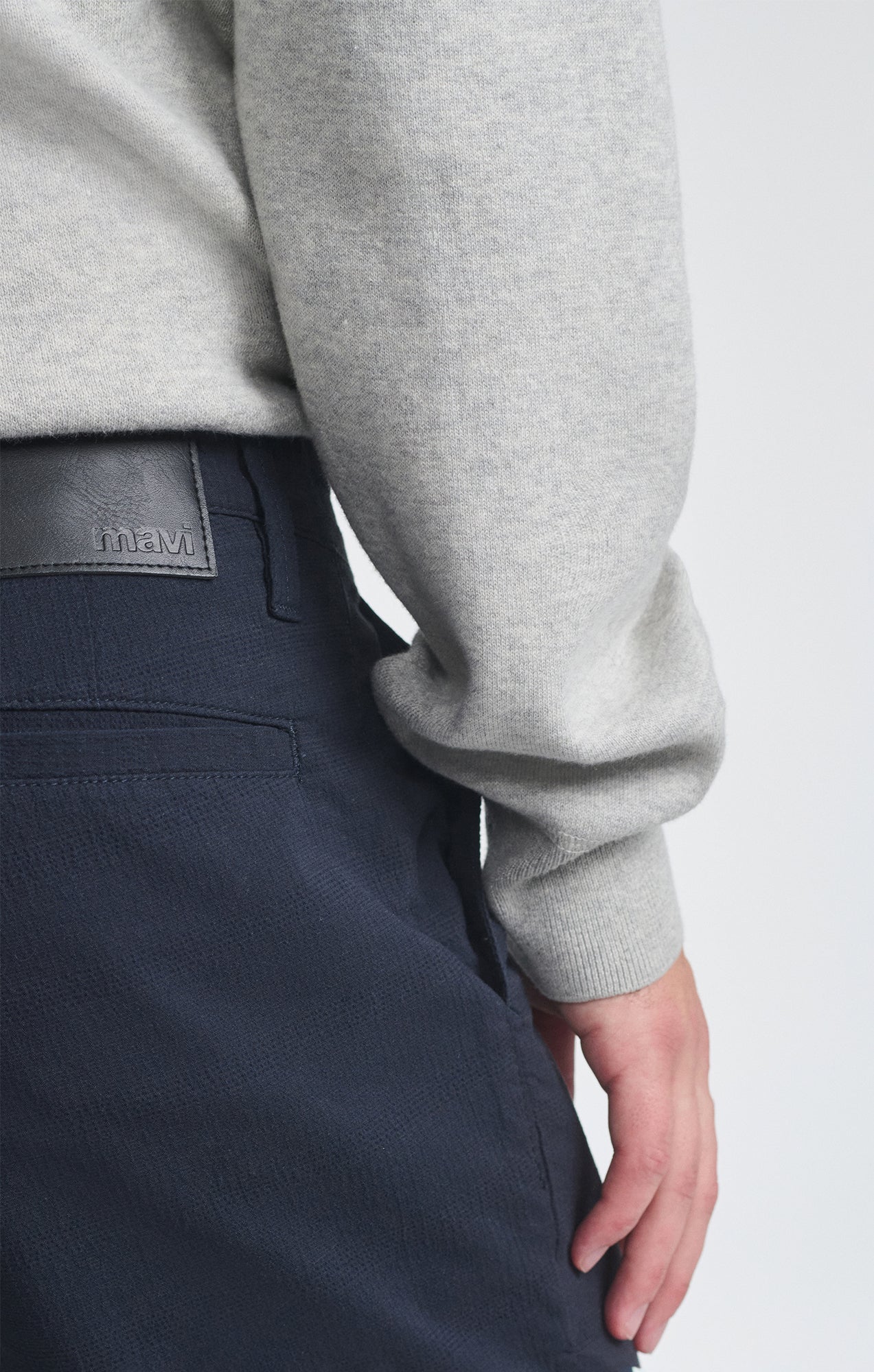 SWEATSHIRT IN LIGHT GREY MELANGE - Mavi Jeans