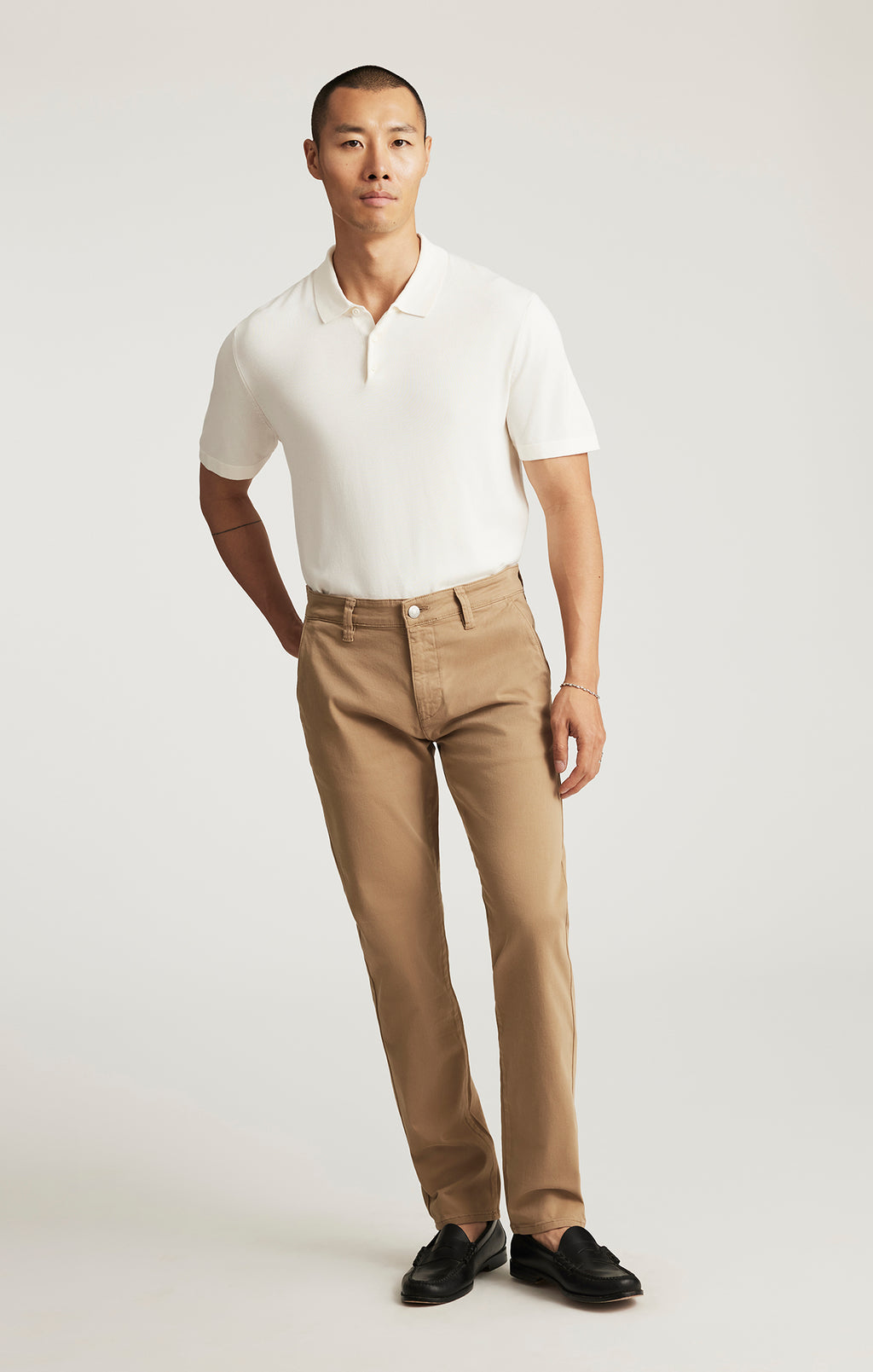 MILTON SLIM STRAIGHT CHINO IN KHAKI CASUAL TWILL - Mavi Jeans