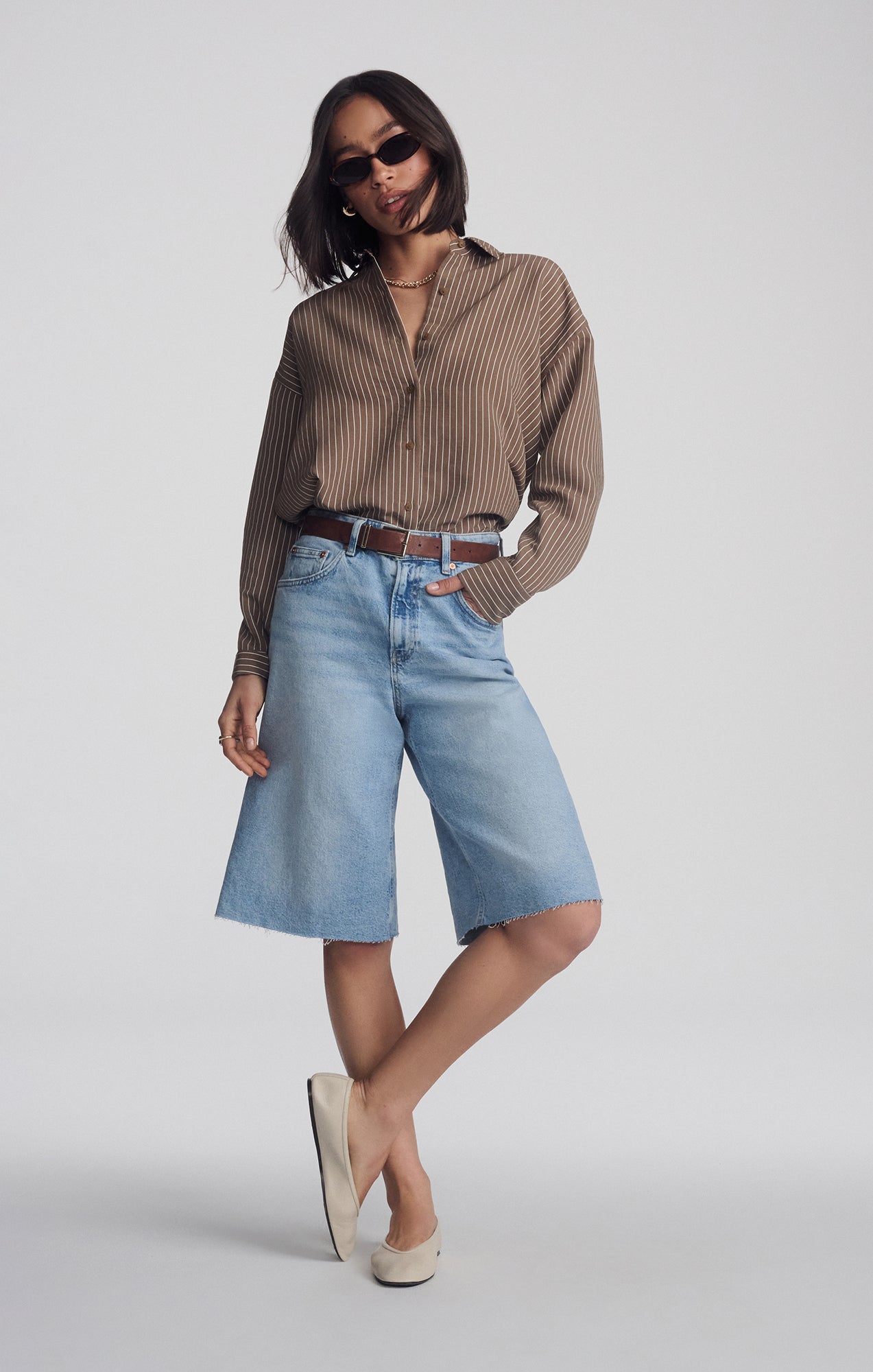AKIRA BERMUDA SHORTS IN LIGHT BLUE 90'S - Mavi Jeans