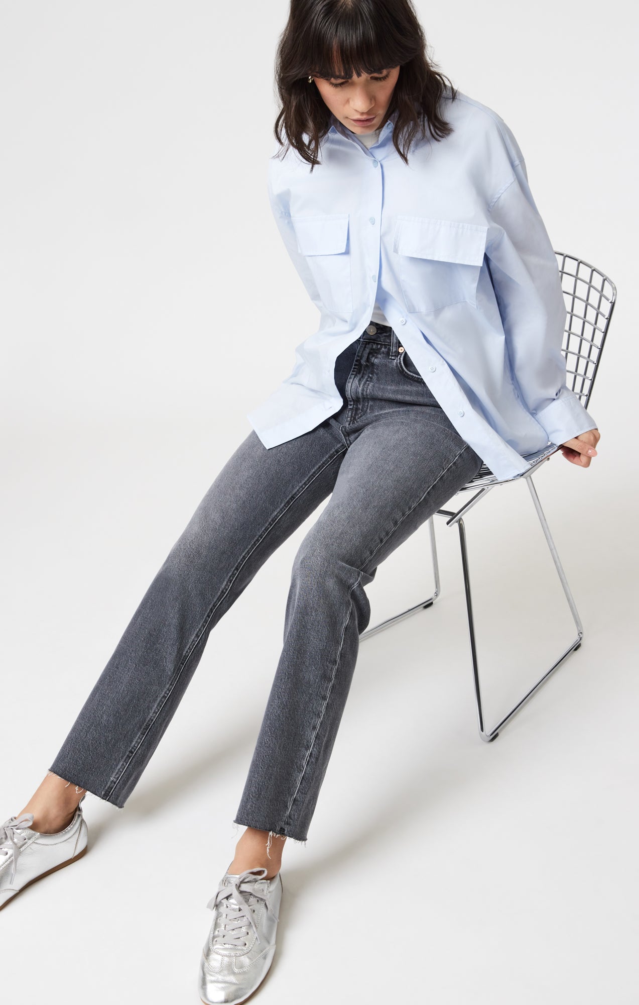 NEW YORK STRAIGHT LEG IN MID SMOKE CLASSIC BLUE - Mavi Jeans