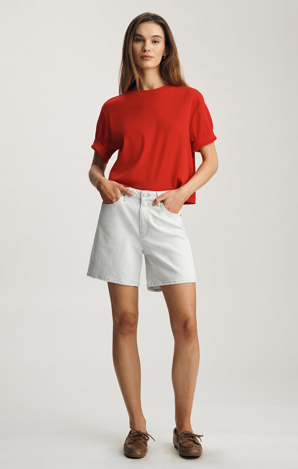 HEIDI LONG SHORTS IN LIGHT SKY CLASSIC BLUE - Mavi Jeans