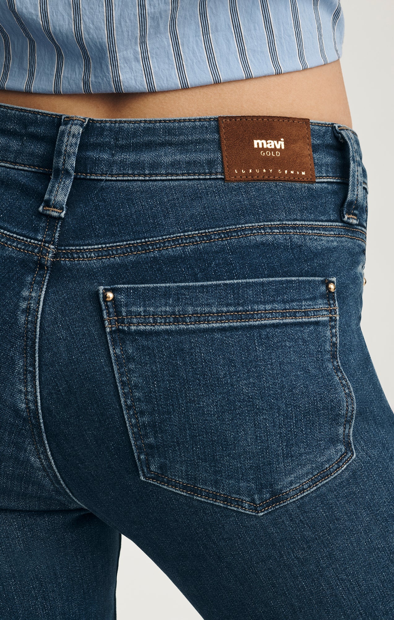 SYDNEY FLARE IN DARK BRUSHED GOLD PREMIUM - Mavi Jeans