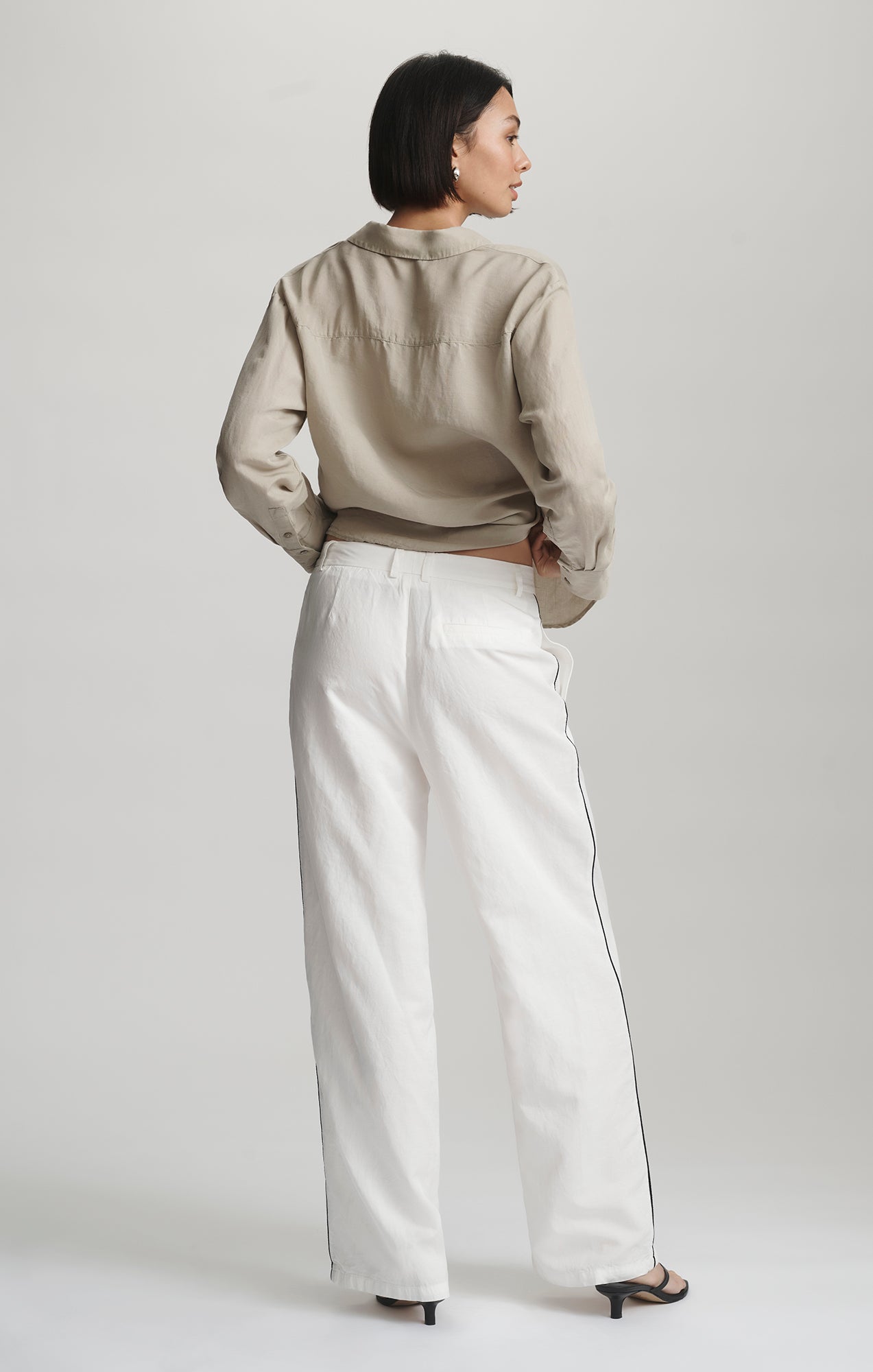 WIDE LEG TENCEL™ PANTS IN COCONUT MILK - Mavi Jeans