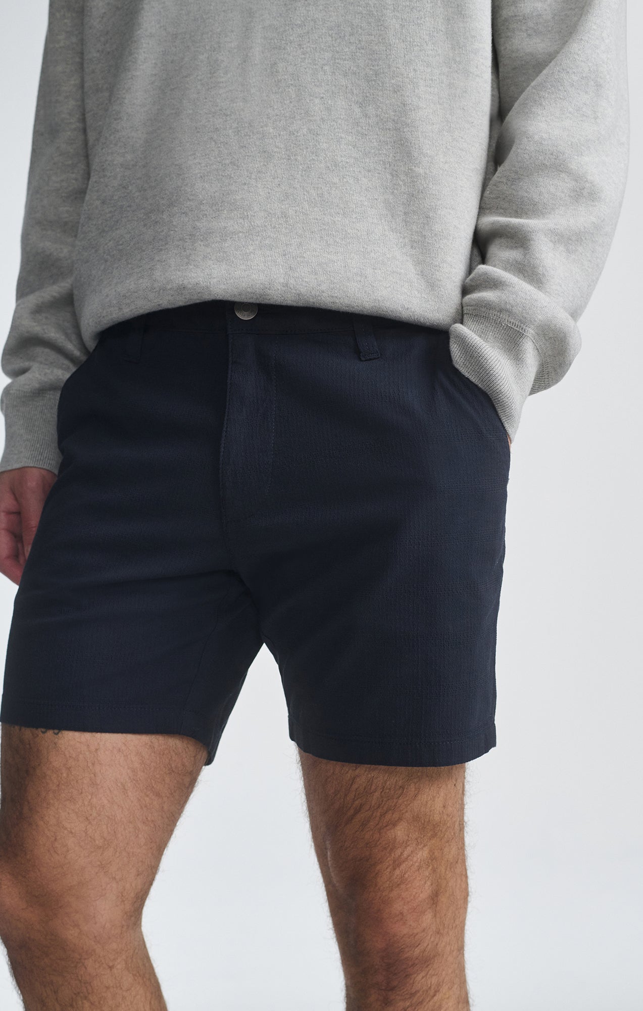 NATE SHORTS IN NAVY SEERSUCKER - Mavi Jeans