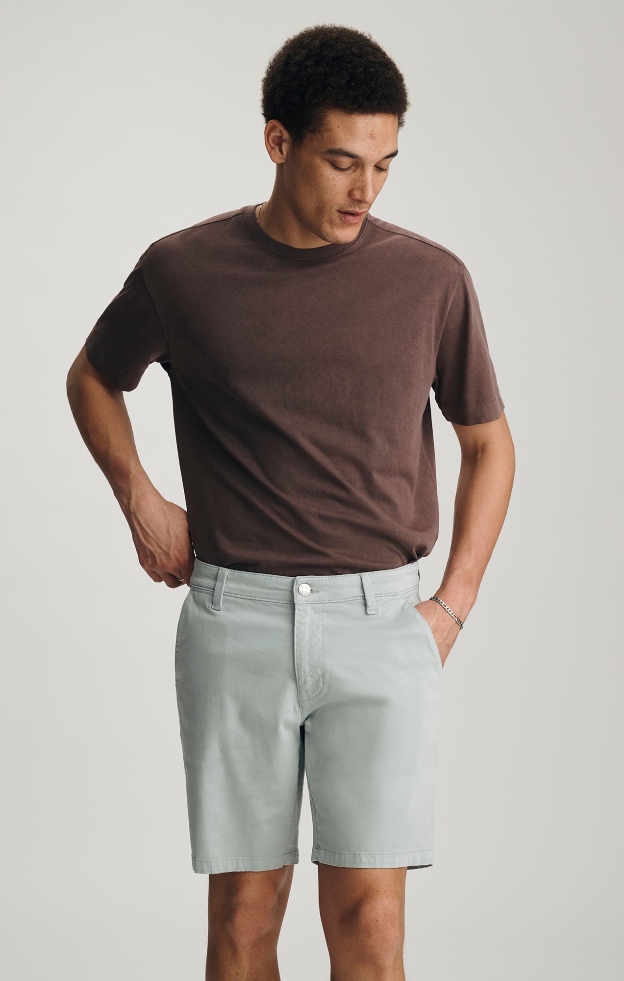 NOAH SHORTS IN SKY BLUE TWILL - Mavi Jeans