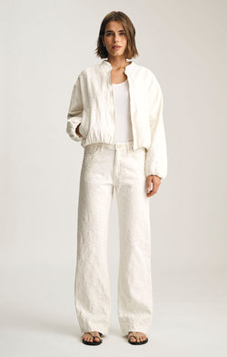 TAYLOR STRAIGHT LEG IN BEIGE EMBROIDERED DENIM - Mavi Jeans