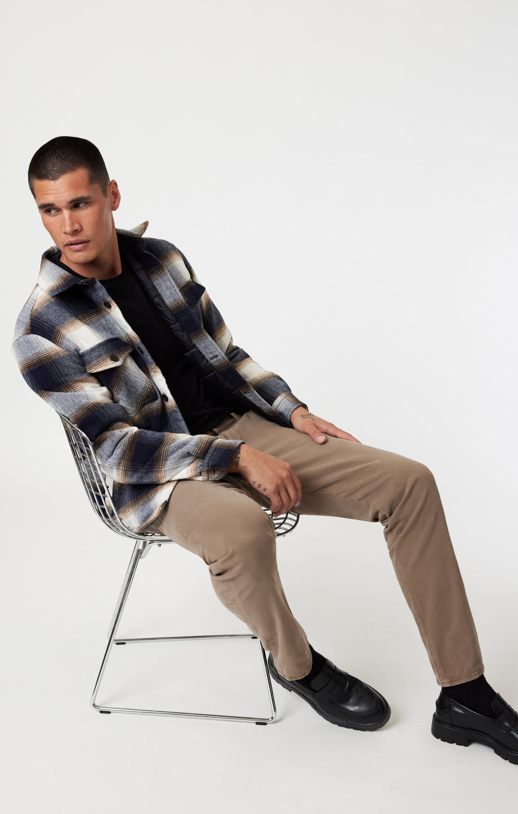 MILTON SLIM STRAIGHT CHINO IN TIMBER LUXE TWILL - Mavi Jeans