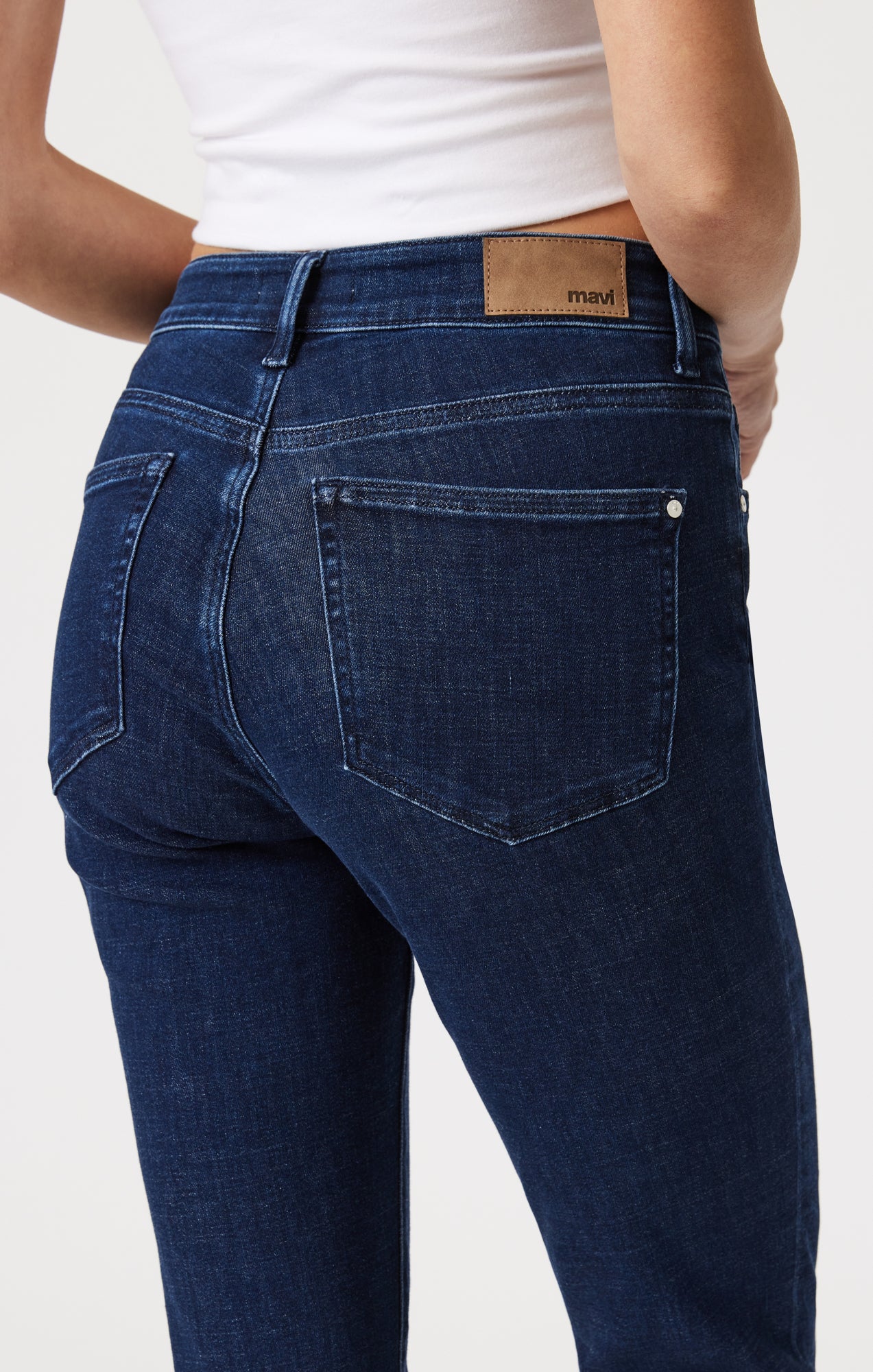 KATHLEEN SLIM BOYFRIEND IN DEEP BLUE FEATHER BLUE - Mavi Jeans