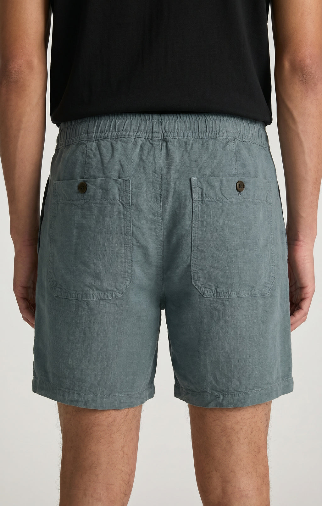DAXON SHORTS IN TEAL LINEN - Mavi Jeans