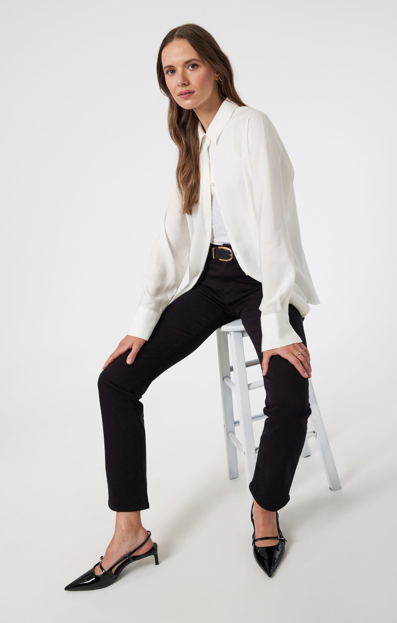 KENDRA STRAIGHT LEG IN BLACK FEATHER BLUE - Mavi Jeans
