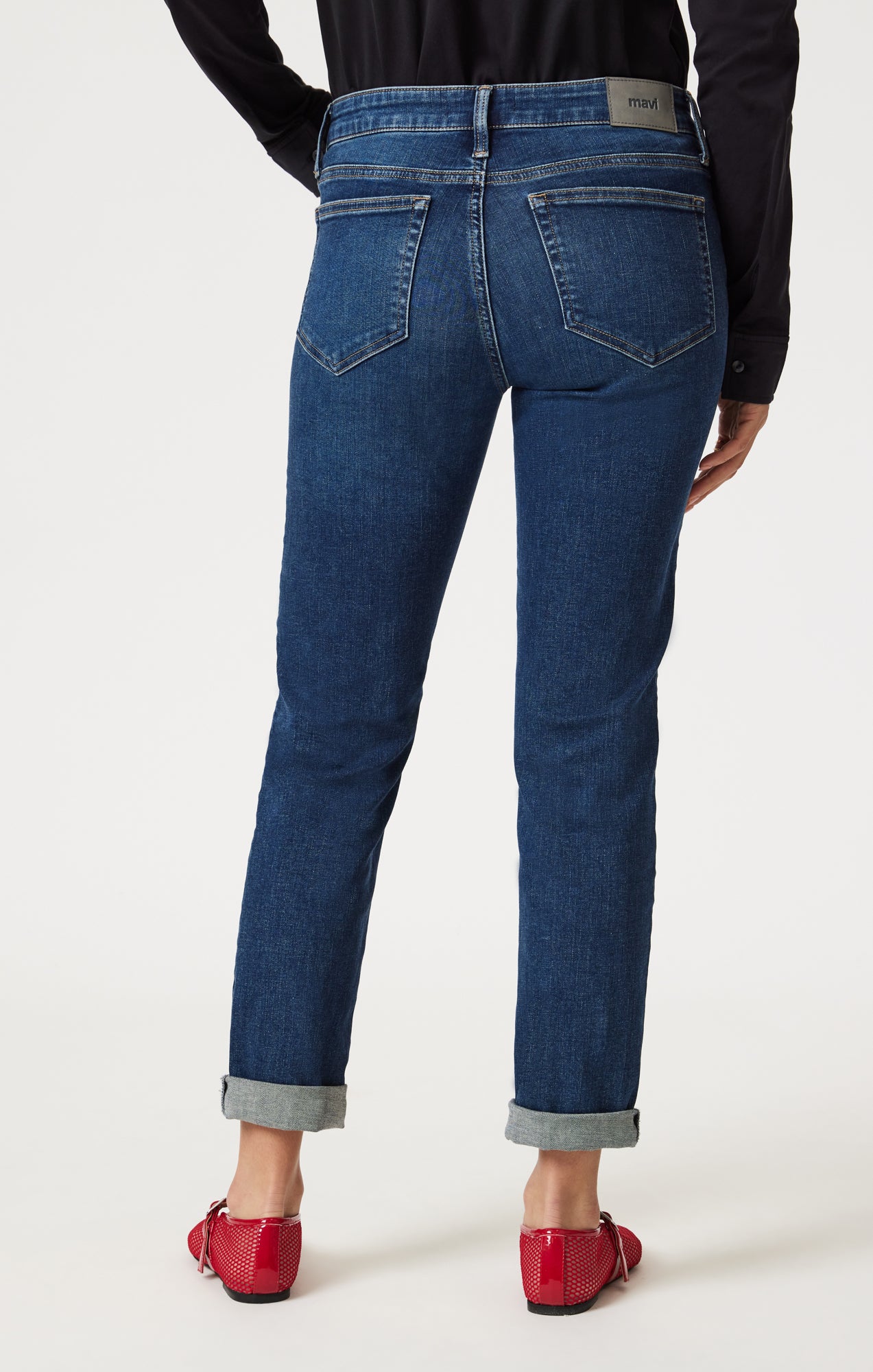 EMMA SLIM BOYFRIEND IN DEEP BRUSHED TRIBECA - Mavi Jeans