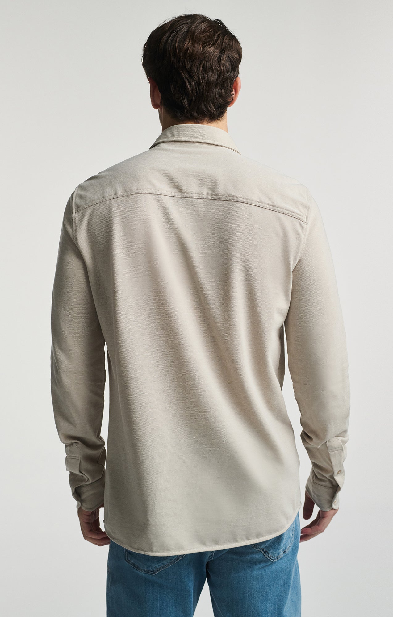 LONG SLEEVE BUTTON-UP SHIRT IN SILVER LINING - Mavi Jeans