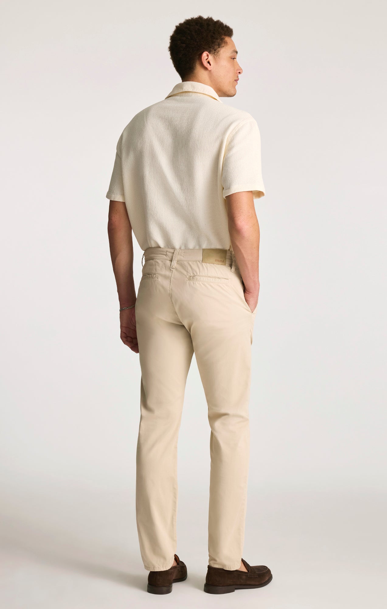 MILTON SLIM STRAIGHT CHINO IN LINEN CITY SMART