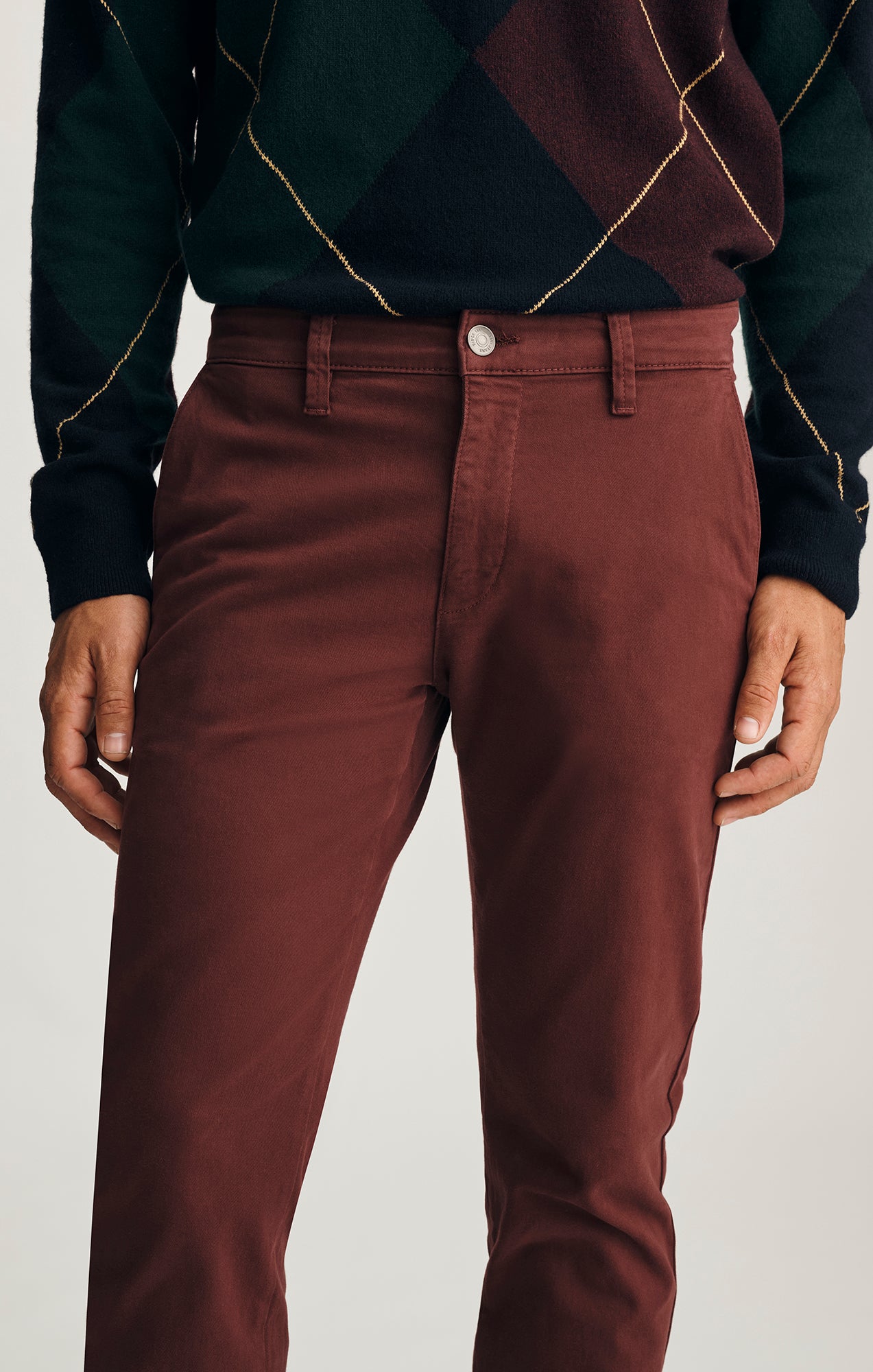 MILTON SLIM STRAIGHT CHINO IN PORT ROYALE CASUAL TWILL
