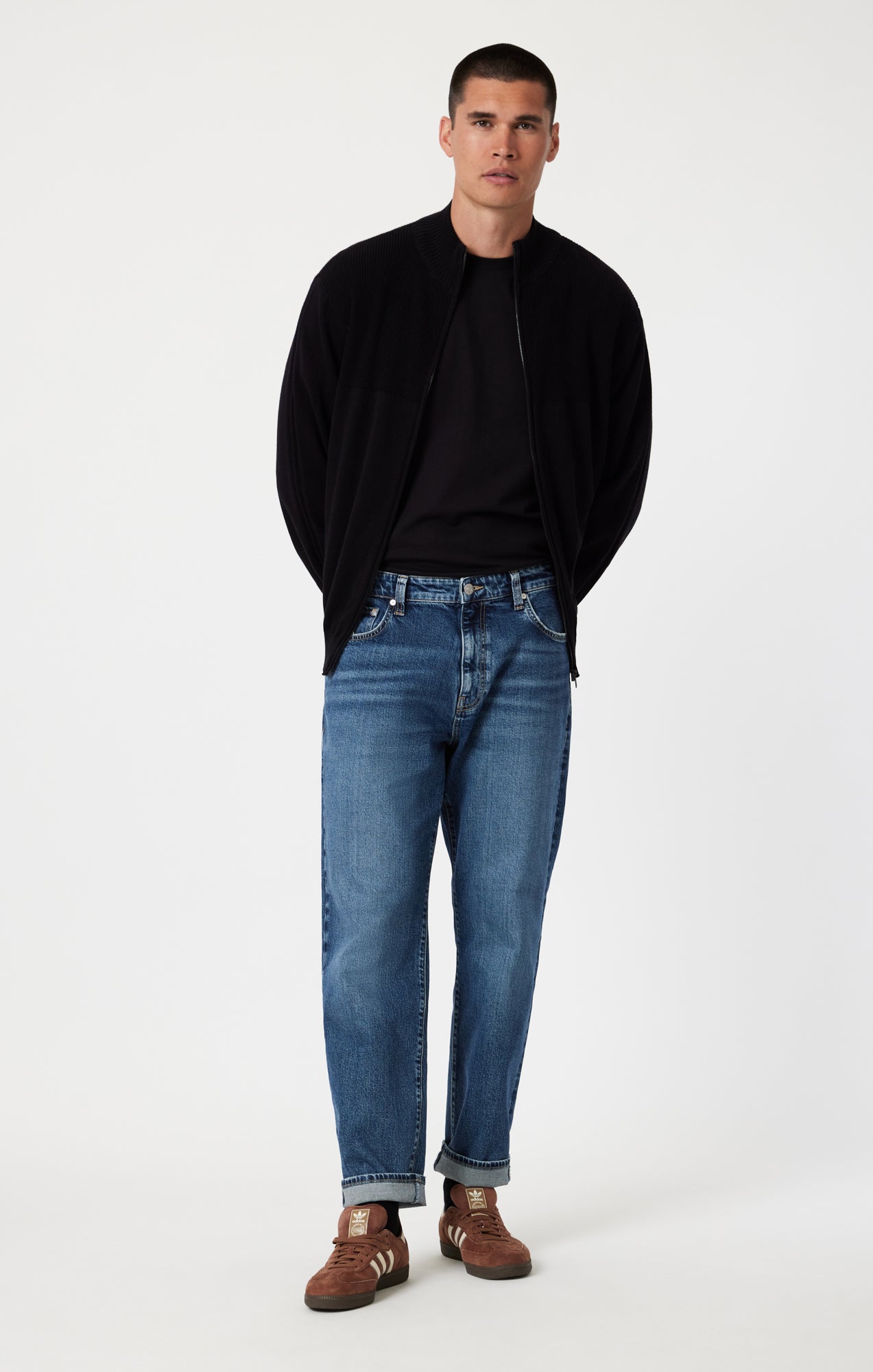 MARCEL LOOSE STRAIGHT LEG IN MID BRUSHED CLASSIC BLUE - Mavi Jeans