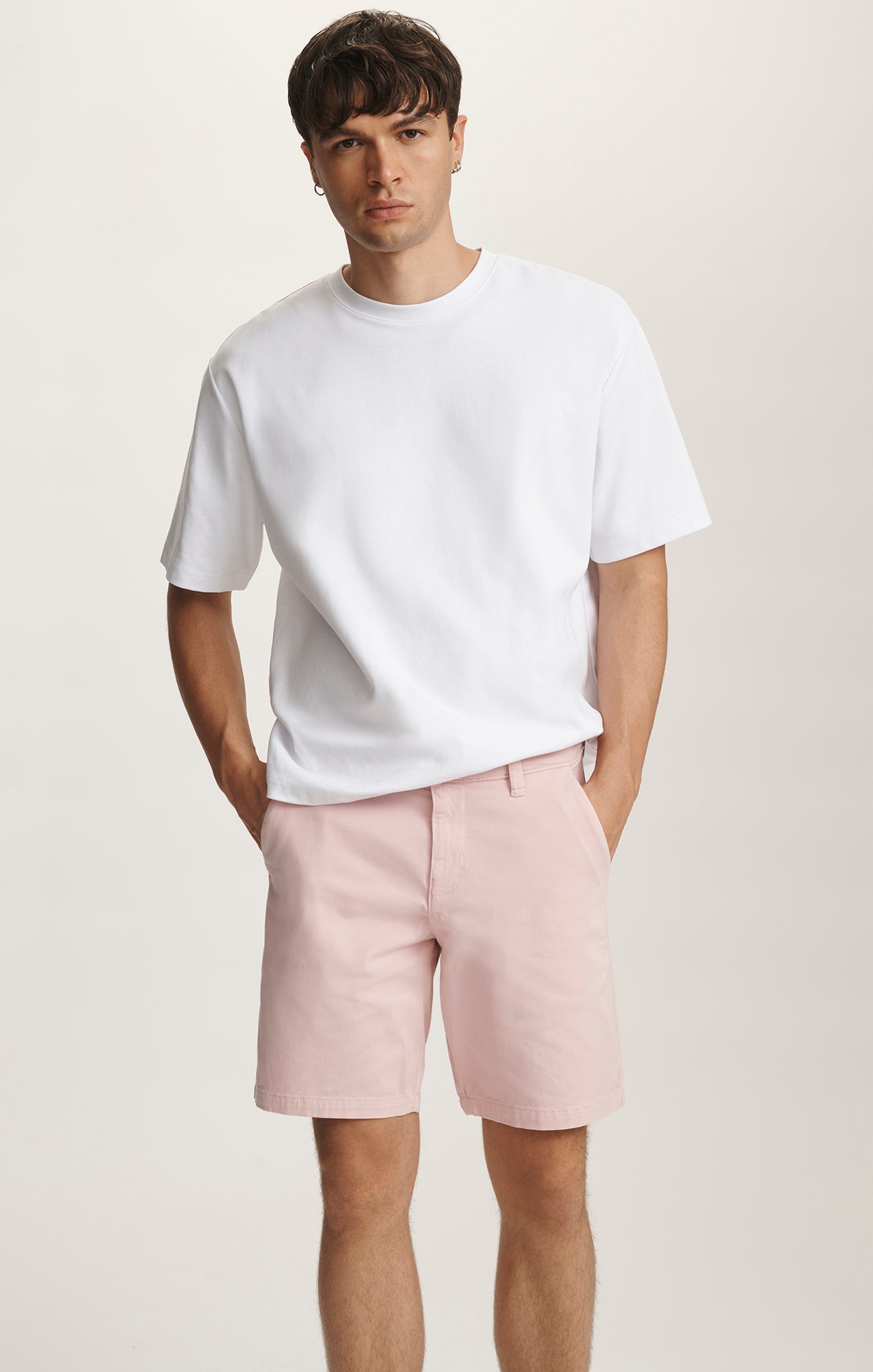 JACOB CROP SHORTS IN FLAMINGO CASUAL TWILL - Mavi Jeans