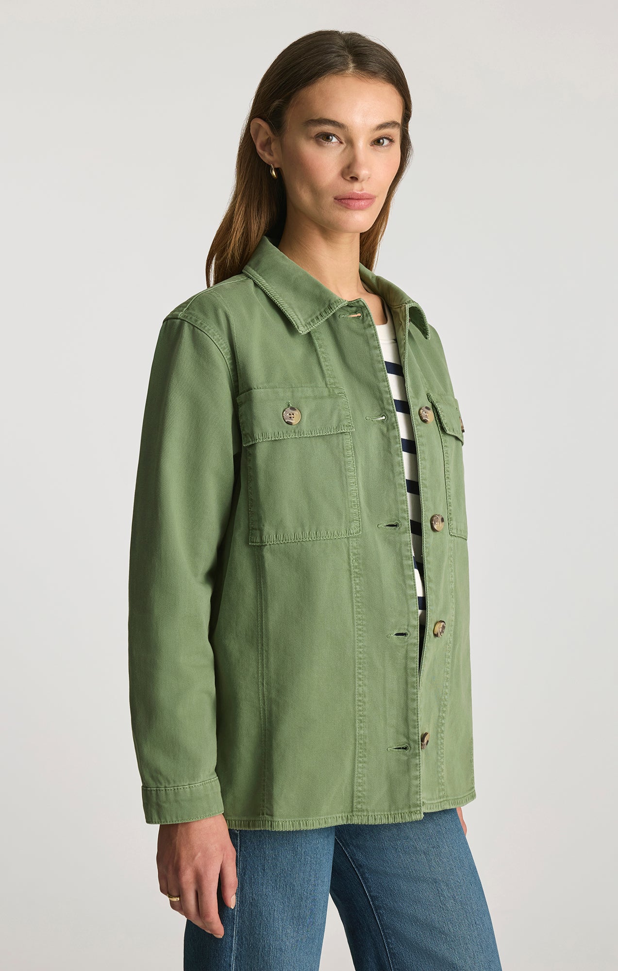 UTILITY OVERSHIRT IN BRONZE GREEN