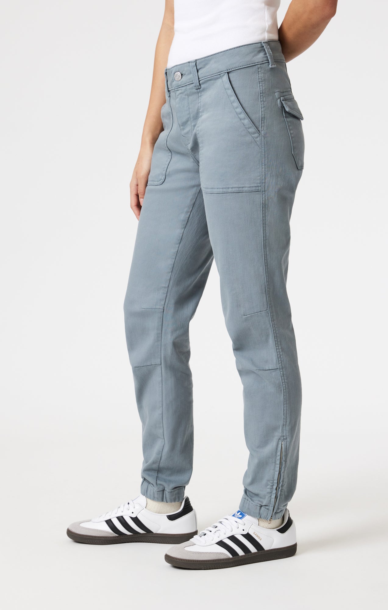 IVY SLIM CARGO IN DRIZZLE FLEX BLUE - Mavi Jeans