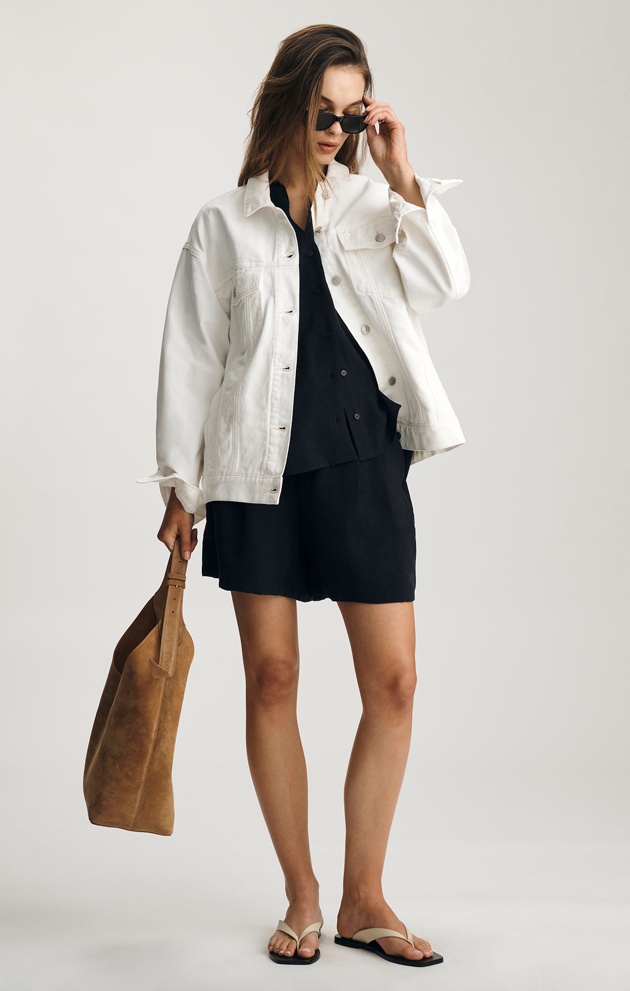 LUNA DENIM JACKET IN OFF WHITE DENIM - Mavi Jeans