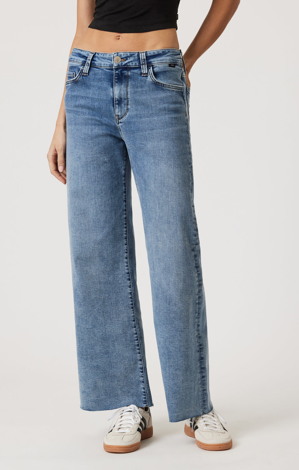 PALOMA WIDE LEG IN LIGHT BRUSHED TRIBECA - Mavi Jeans