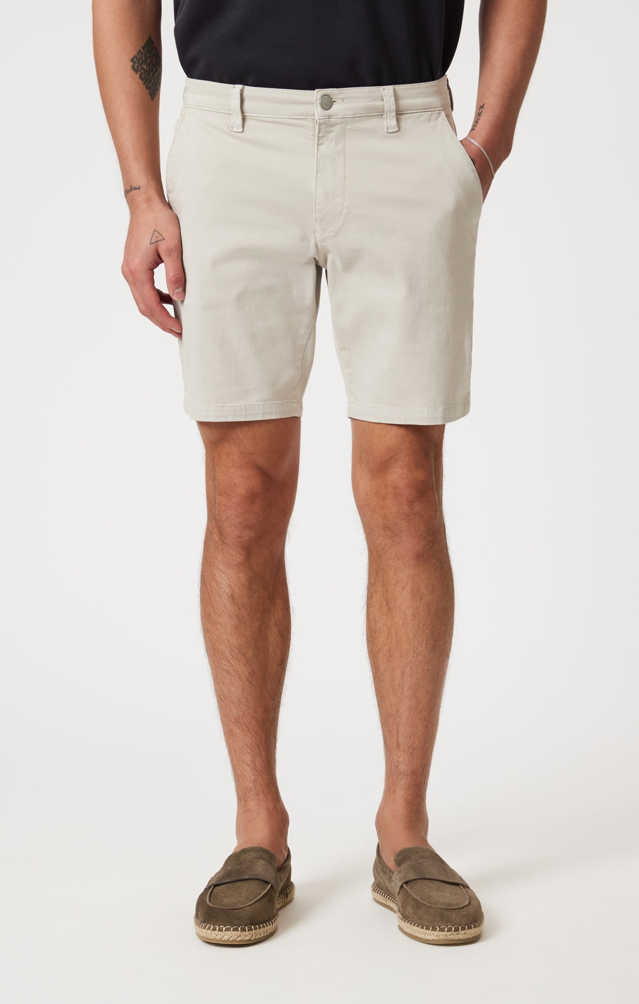JACOB CROP SHORTS IN FROST CASUAL TWILL - Mavi Jeans