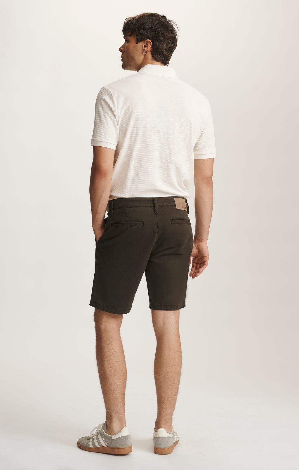 JACOB CROP SHORTS IN DARK GREEN TWILL - Mavi Jeans