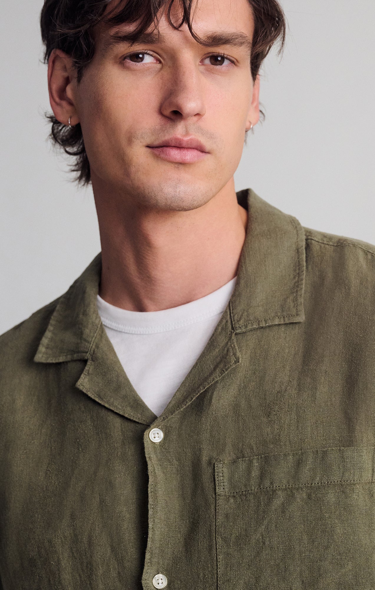 LINEN SHORT SLEEVE SHIRT IN KALAMATA - Mavi Jeans